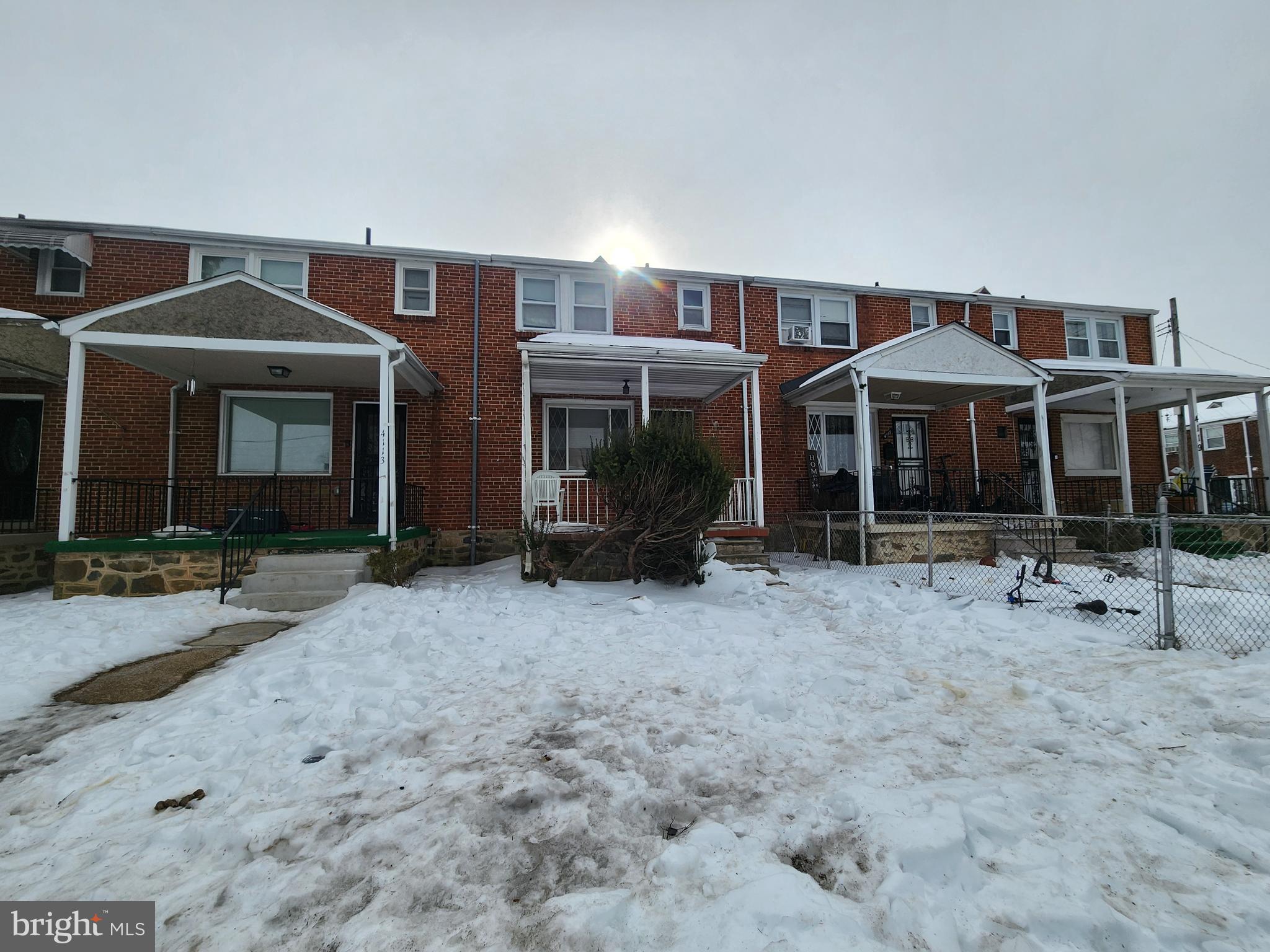 ONLINE AUCTION: This auction takes place on the Ashland Auction Group website bidding platform. Bidding begins 6/4/2026 @ 10:00 AM. Bidding ends 6/8/2026 @ 12:30 PM. The list price is the suggested opening bid. Deposit: $5,000.

This two-story porch-front townhouse is situated in the Woodmere area of Baltimore City. Residents can enjoy nearby facilities such as the Reisterstown Road Plaza, Pimlico Race Track, Sinai Hospital, Cylburn Arboretum, and the West Cold Spring Metro Station. The property is vacant. The home offers easy access to the major traffic artery, Reisterstown Road.