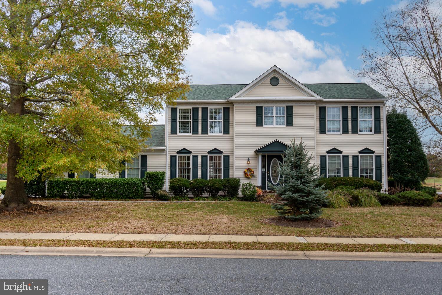 Easton Club - 4 bedroom, 2.5 bath Colonial home on corner lot.  Freshly painted inside and all new carpet has been installed.  Well landscaped with 2 large Pin Oaks in front yard.  Large deck with electric awning facing south.  2 car attached garage and blacktop driveway. Roof replaced in 2018. Community pool and tennis/bocce ball court.