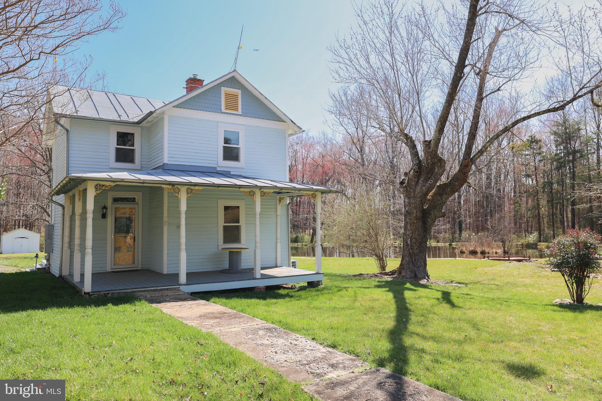Located in the heart of Aldie! This fabulous home is located on a 2.4 acre wooded lot with a pond! You'll love the gorgeous wrap around  porch;  Great views from the Deck & Patio ; HUGE Backyard!! Country kitchen! Large Primary Bedroom;  Minutes to restaurants, shopping, Middleburg, wineries, breweries, and so much more!!