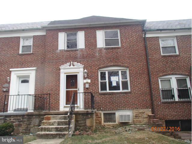 HUD Owned Home, case number 241-799270.  HUD Homes are sold "as is,"  FHA insurable with repair escrow, subject to appraisal. Excellent opportunity to own this value priced townhouse.  Rehab begun but not completed. Finish the full basement for additional living and storage space.  The front porch and rear deck are great for enjoying the warm weather. Fenced rear yard. Convenient Baltimore locale.