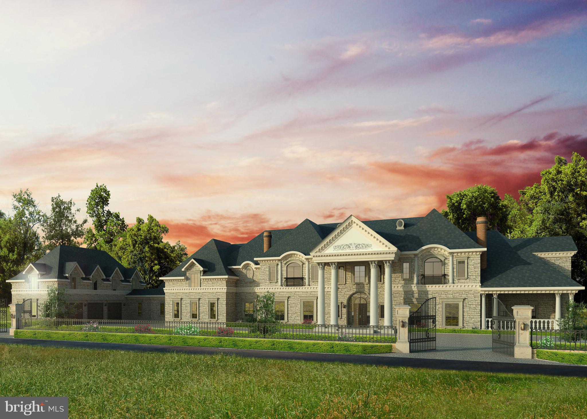 Special note to agents/appraisers: House sold prior to construction completion, seller reduced asking price (during negotiations) by nearly $4M to allow buyer to finish new construction.  Sales price reflects semi-finished condition.