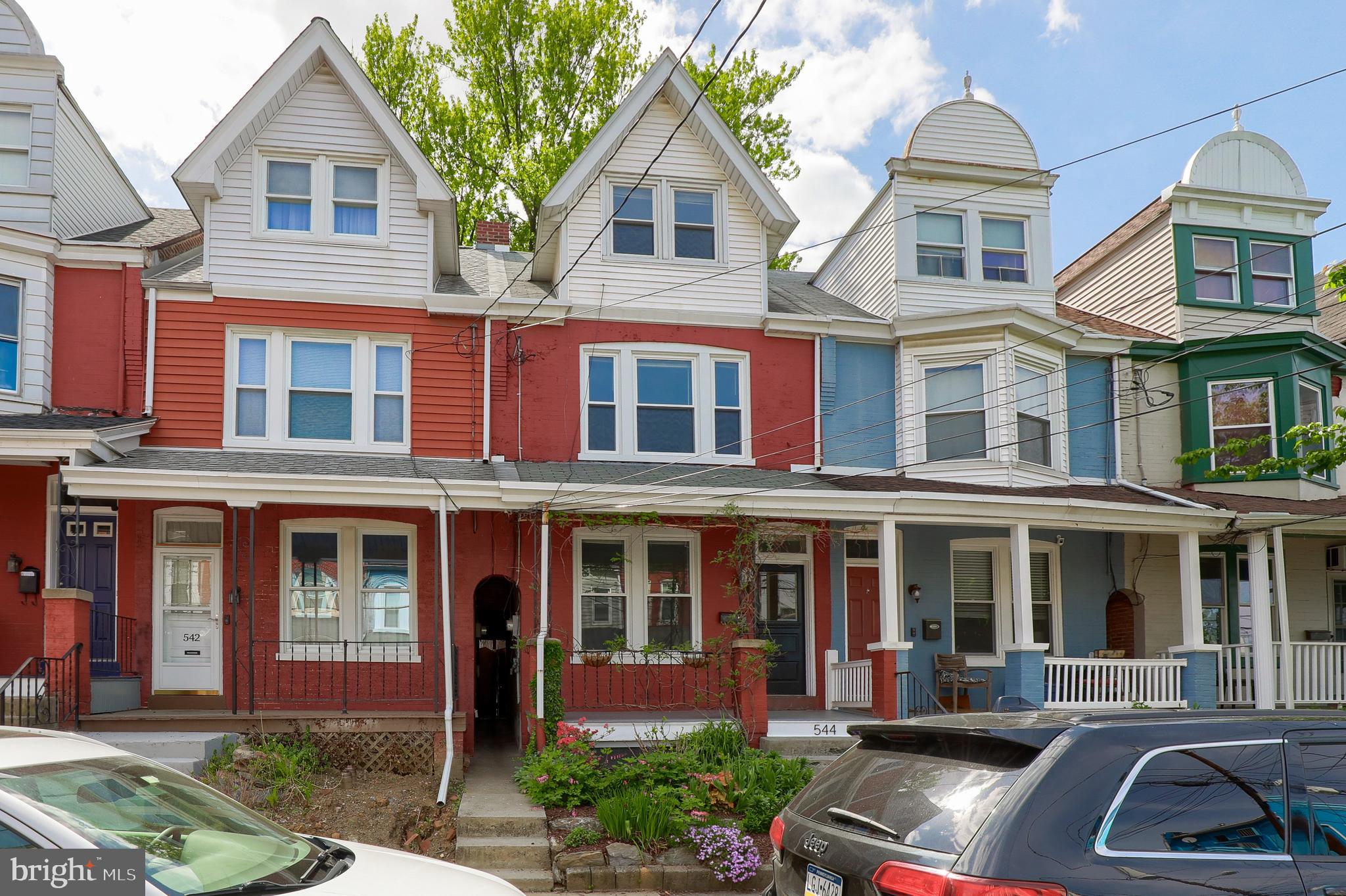 Conveniently located in Lancaster City Northwest, Chestnut Hill Neighborhood, This home is within walking distance of all Lancaster has to offer.  Interior row home with lots of Natural light in every room. The 1st floor includes a comfortable living room and formal dining room  w/hard wood floors. A remodeled kitchen with cherry cabinets, gas stove and large pantry. Finishing out the main level is a ½ bath and laundry room.  There are 4 well sized bedrooms on the 2nd and 3rd floors with ample storage and closet space.  Main bath has been remodeled new flooring, fixtures and paint. Electric updated, Efficient gas heat, hard wood floors, and beautiful landscape.  The front porch is framed by wisteria.  The court yard is fenced and private.