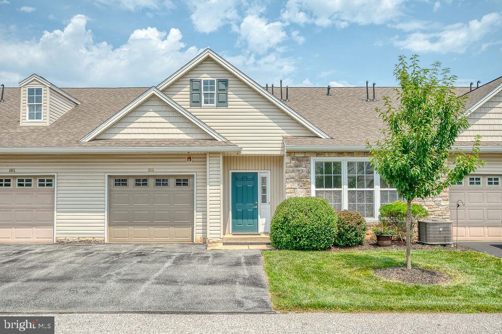One-floor living - Villa style home completely updated with new flooring, all new appliances, freshly painted throughout, has one of the more desirable larger size rear decks!  Upper, Inside unit located in the very popular "The Villas at Bailey Springs", just 5 minutes East from PA Exit #4 of I-83, with a country atmosphere with a country view!  Located just before you enter Stewartstown! Easy access to Interstate, I-83 for commute North or South. Community building available for parties and family get togethers.  Exercise room within walking distance to public library and strip mall. 10-minute drive to Walmart shopping center, medical services, and just about anything else you could need on a daily basis! "The Heating & Cooling System are just 1-year new!  "All New" appliances included. Pets OK (ask your agent about types & numbers) Public water and sewer. Gas heat and central air. Ready for you to move in! If you are looking for a one story, two (2) bedroom villa, look no further! Hurry and give a call to see this wonderful home!