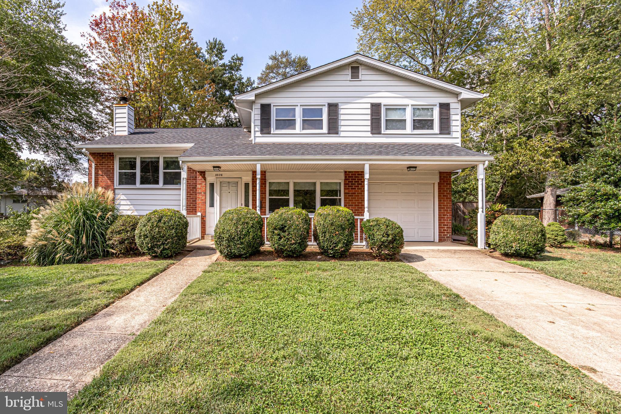 Open floor plan - 4 bedrooms plus office or 5 bedrooms, 3.5 baths are all new or updated, hardwoods throughout (new on lower level),fireplace, gas cooking, laundry room, 3 season room addition and large deck, and a brand new roof! - wonderful home with level backyard fenced in. Irrigation system and attached garage. Fireplace for Santa's visits too! Very near Ft. Hunt park for fun and frolic!