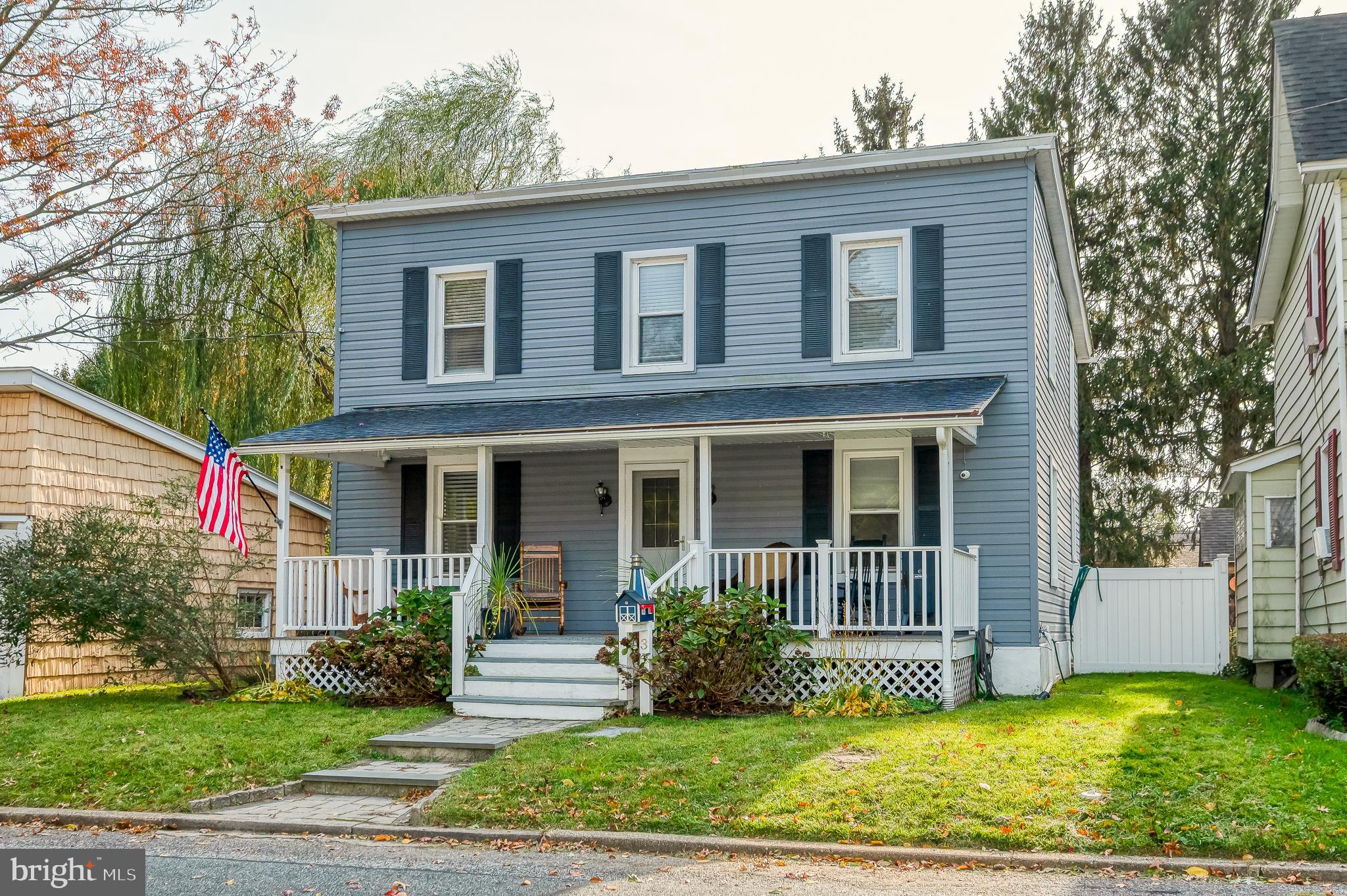 Welcome to 312 Lafayette Street,  where historic Havre de Grace charm meets modern comfort.
Just one block from the iconic Concord Point Lighthouse and the world-famous Havre de Grace Promenade, this beautifully maintained home blends character, walkability, and thoughtful modern updates.  Step onto the relaxing front porch, an ideal place to unwind with a moment of quiet or chat with neighbors as they pass by on their evening strolls.  Inside, you are welcomed by a warm and inviting living/family room with hardwood flooring and a cozy corner gas stove.  The updated eat in kitchen features ceramic tile flooring, granite countertops, soft-close cabinetry, recessed lighting, and stainless-steel appliances. The main level also offers a spacious formal dining room and a full, beautifully updated bathroom.  Out back, you’ll find a true retreat: a screened-in porch, a landscaped and  fenced yard, a slate patio, and a brand-new hot tub that is included with the sale, perfect for relaxing after a work or hosting friends year-round.  Upstairs features three bedrooms with new plush carpet, a large updated second full bath, and convenient upper-level laundry. A charming landing leads to a stunning rooftop deck, offering a private spot to unwind and take in the neighborhood charm.  The full basement is clean, has been waterproofed by a previous owner,  well-maintained, with a Bilco walk-out door, updated windows, and ample storage. Major system updates include a modern Trane HVAC, updated electric and plumbing, and an included storage shed.  This home is the perfect blend of comfort, location, and historic appeal, just steps from everything that makes downtown Havre de Grace so unforgettable.  Make an appointment today and see for yourself all that this home has to offer.  Don’t miss your chance to own this beautifully updated home!