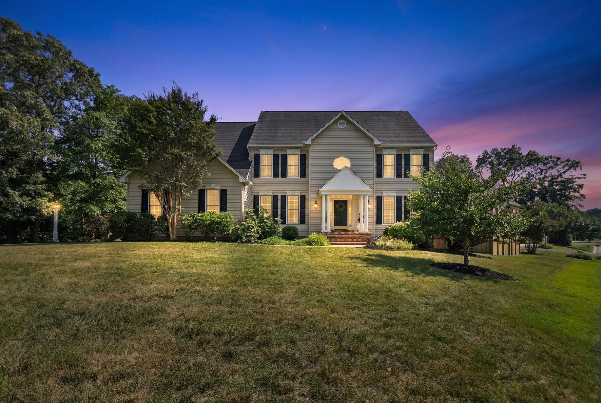 Welcome to one of Woodberry Farms’ most exceptional homes. Offering over 5,600 finished square feet on a beautifully landscaped 0.47-acre corner lot, this one-of-a-kind Whittington floor plan is the only one of its kind in sought-after Woodberry Farms. Ideally located in the heart of Severna Park, you'll enjoy easy access to Annapolis, Baltimore, Washington, D.C., and award-winning Blue Ribbon Severna Park schools. Designed for both everyday living and elegant entertaining, this four-bedroom, four-and-a-half-bath home blends timeless style with luxurious updates throughout. The stunning gourmet kitchen is the centerpiece of the home, featuring an oversized quartz island, custom white cabinetry, KitchenAid stainless steel appliances, designer tile backsplash, and generous gathering space. Brand-new wide-plank hardwood flooring extends throughout the main level, both staircases, and the upper hallway. A private office provides the perfect space for working from home, reading, or quiet relaxation. Upstairs, the luxurious owner's suite is a true retreat with a newly renovated spa-inspired bath featuring a Delta steam shower, Japanese soaking tub, premium fixtures, and a custom walk-in closet. Three additional spacious bedrooms each offer walk-in closets with custom built-ins and plantation shutters. The finished walk-out lower level is an entertainer's dream, complete with custom wet and dry bars, wine and beverage refrigeration, a commercial ice maker, and flexible living space with the potential for a fifth bedroom or second owner's suite. Outside, discover a private resort-style backyard featuring a heated saltwater gunite pool with PebbleTec finish, Baja shelf, rock waterfall, synchronized LED lighting, natural gas fire bowls, Ipe Brazilian hardwood decking, a saltwater hot tub, outdoor grilling area, and a Four Seasons glass conservatory with fireplace and climate control—creating an extraordinary outdoor living experience in every season. Meticulously maintained and extensively updated with premium mechanical systems, smart home technology, and exceptional finishes throughout, this truly unique residence offers luxury living at its finest in one of Severna Park's most desirable communities.