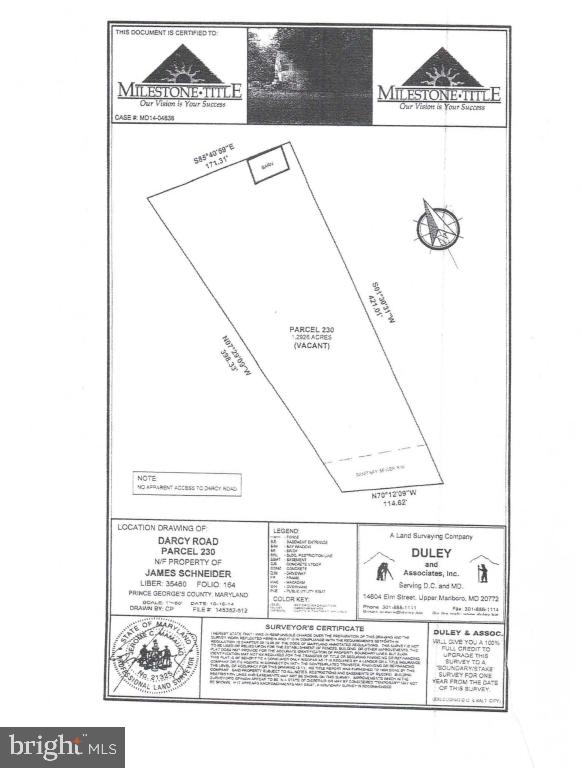 Access to the lot can't be determined, it is being sold as a land lock land