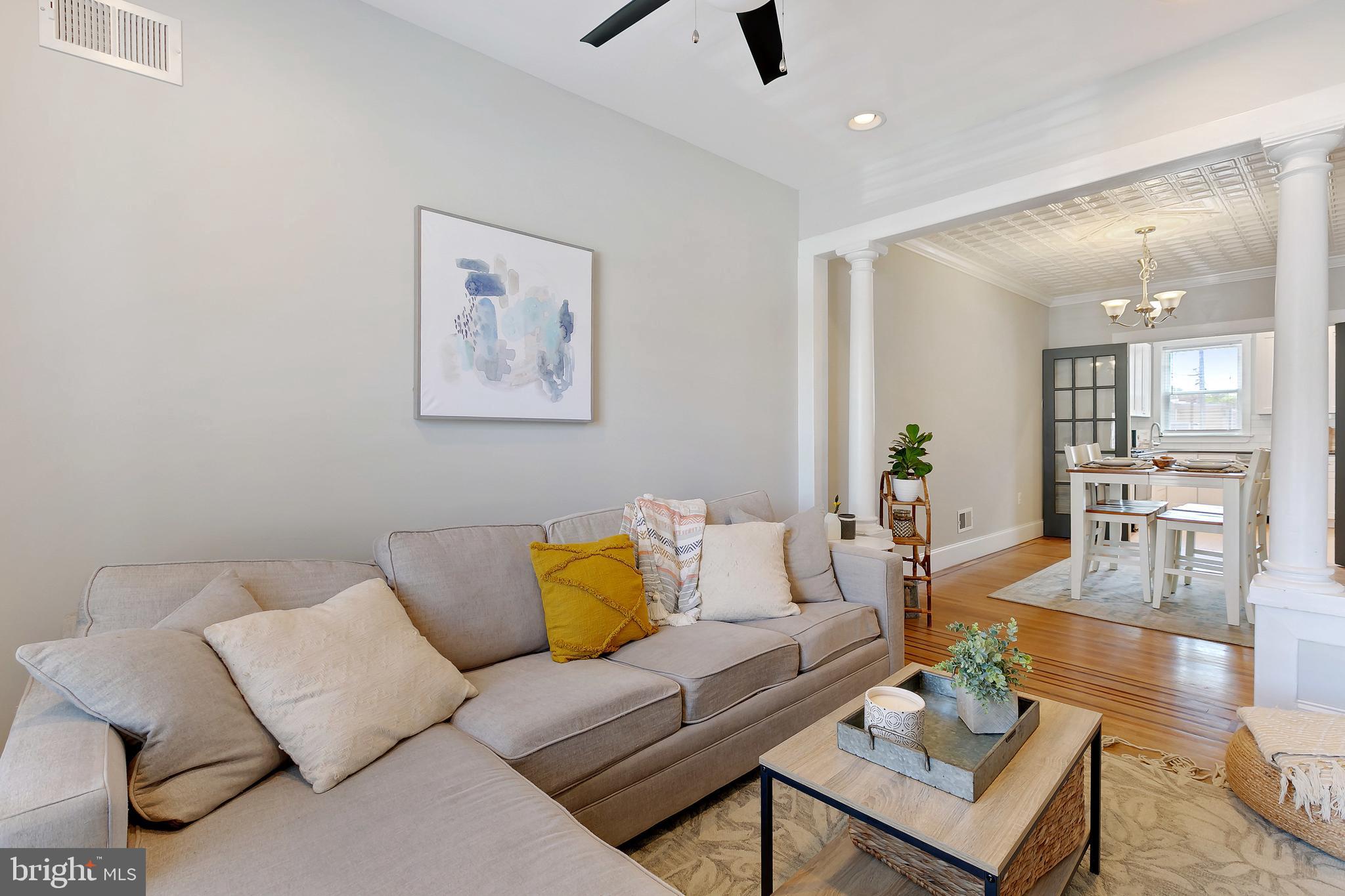 STUNNING 3-YEAR-OLD CUSTOM CHAP RENOVATION LOCATED IN THE HEART OF LOCUST POINT WITH LOW ANNUAL TAXES. RECLAIMED ORIGINAL HARDWOODS CASCADE THROUGHOUT. ENJOY CUSTOM SHAKER CABINETRY WITH SOFT CLOSE DRAWERS, UPGRADED TRIM AND PAINT PACKAGE, IMPORTED TILE, GRANITE COUNTERTOPS, SS APPLIANCES IN DESIGNER CHEF'S KITCHEN. NEW SAMSUNG HIGH-EFFICIENCY WASHER AND DRYER. TONS OF NATURAL LIGHT WITH INCREDIBLE SKYLIGHT. EXPOSED BRICK. FINISHED LOWER LEVEL. HIGH CEILINGS. TONS OF STORAGE. WALK-IN SHOWERS. WALK-IN CLOSETS. SPACIOUS 3 BEDROOMS WITH 3 FULL BATHROOMS. OFF-STREET PARKING PAD. TONS OF HISTORIC BALTIMORE CHARACTER THROUGHOUT - ORIGINAL FRENCH DOORS, BEAUTIFUL TIN CEILINGS, CUSTOM STAINED GLASS. CLOSE PROXIMITY TO LATROBE PARK, WATER TAXI, AMAZING WALKING TRAILS, RETAIL SHOPPING, LOCAL DINING, DOWNTOWN, AND ALL MAJOR HIGHWAYS.