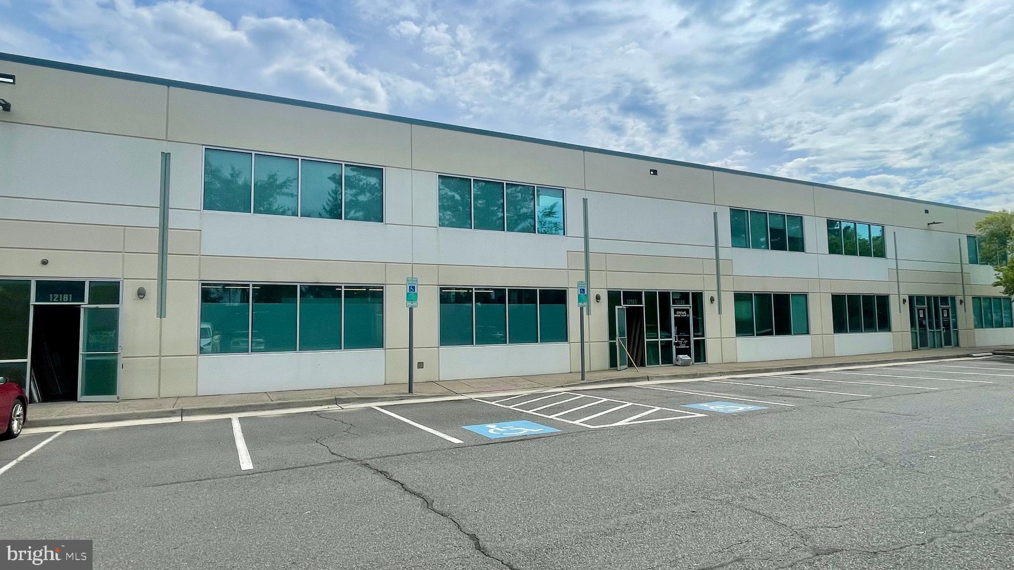 12181 & 12185 Livingston Rd presents a rare opportunity to purchase a heavy industrial M-1 zoned warehouse with office space in a highly accessible Prince William County location. The property features approximately 8,317 square feet of warehouse space and 1,728 square feet of mezzanine with 22–24-foot clear ceiling heights./5 office space, 2 bathrooms, , kitchenette and  private gated outdoor storage ,It offers two garage bays—one equipped with a loading dock and the other with a drive-in door—providing flexi
