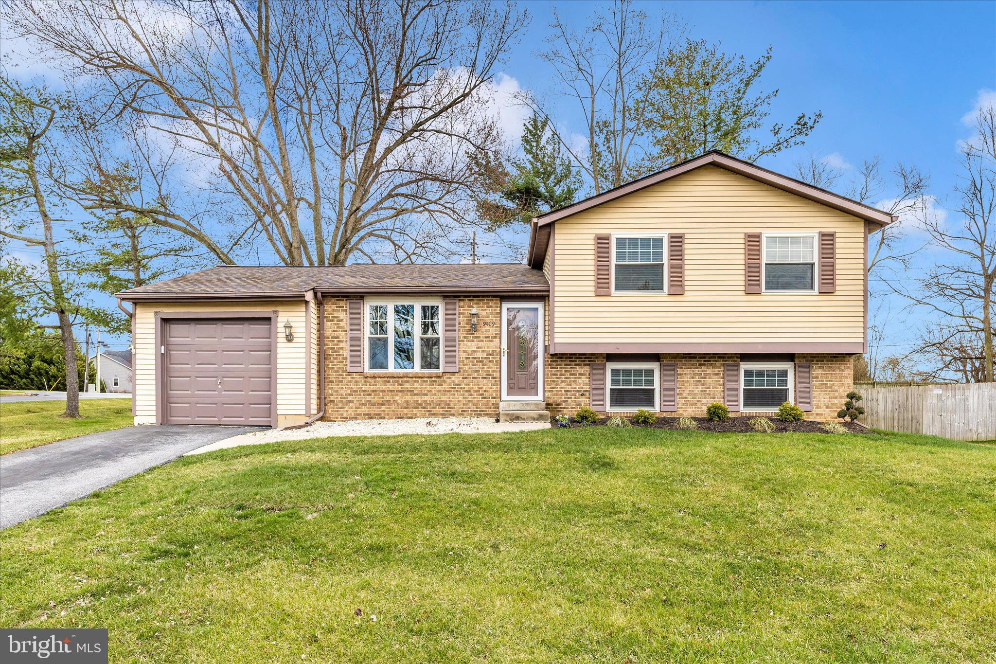 Welcome to 9429 Highlander Court in sought-after Walkesville - a beautifully remodeled four-level split tucked into a quiet setting and updated from top to bottom.   From the moment you step inside, you'll appreciate the fresh modern feel.  The main level features a formal living room with stunning LVP flooring and abundant natural light.  The fully renovated kitchen is truly the heart of the home, offering upgraded raised-panel cabinetry with knobs and soft-close hinges, gorgeous granite countertops, and stainless steel appliances including a smooth top stove with double self cleaning ovens, dishwasher, double sink with pull-out nozzle, and side by side refrigerator with dispensers.  Recessed lighting highlights the full kitchen and over the table area, and the mounted TV conveys for added convenience.  Sliding glass doors lead to the deck and rear yard with shed, perfect for outdoor entertaining - plus from the kitchen there is direct access to the one-car garage with automatic opener.   Upstairs, you will find three spacious bedrooms, all equipped with ceiling fan/light fixtures and brand new carpet.  The primary suite includes a private bath and the hall bath has been newly updated.
The first lower level offers fantastic additional living space with a comfortable family room, featuring brand new carpet and ceiling lighting, a half bath, and a laundry room complete with newer washer and dryer, utility sink, and a brand new hot water heater.  A bonus rom with brand new carpet provides flexible space for a home office, playroom or hobby area.
The second lower level boasts a huge recreation room with brand new carpet, ceiling lights, and a large walk in closet - ideal for extra storage.
Major updates provide peace of mind for years to come:
New roof (2024); New HVAC system (2025); New hot water heater (Feb. 2026); New sump pump (Feb. 2026); All new carpeting (Feb. 2026); Fresh paint thru-out 80% of home (Feb. 2026); All new smoke detectors installed (Feb. 2026); Newer washer and dryer; Remodeled kitchen; Newer windows and sliding glass door.

This home is 100%, move in ready - don't miss your opportunity to make this beautifully updated home your own.