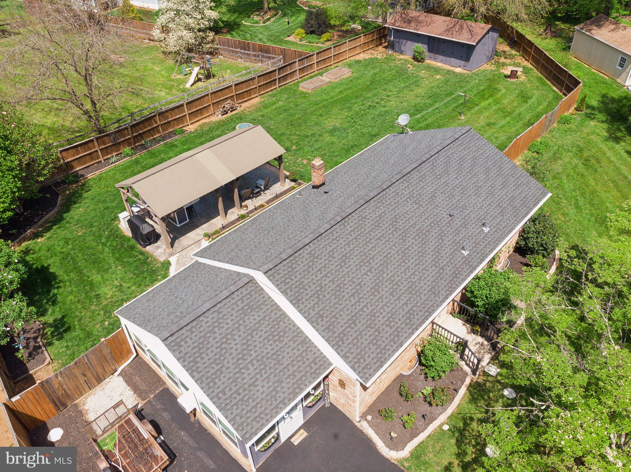 OPEN HOUSE CANCELLED!  Multiple offers received, deadline to submit will be 4 pm on Sunday.  Gorgeous all brick single family home in sought after Hillwood Estates! Sited on a private half acre lot in a cul de sac, this home has been completely renovated from top to bottom!  The amount of work put into this home shows!  From the fully renovated kitchen with upgraded cabinetry, appliances, built in benches with storage, upgraded countertops, all lighting fixtures and fans throughout the home have been replaced, hardwood floors just refinished and freshly painted.  Two fully renovated baths (one on each level) , three bedrooms on the main level and a large den/bedroom in the lower level.  The exterior is completely fenced in with 6 foot paneling for maximum privacy, oversized stamped patio with pergola, built in kitchen with granite , electricity and fans.  Large double shed, wired for a generator (that conveys!), and so much more!  Don't miss out on this amazing home for the price of a townhome!