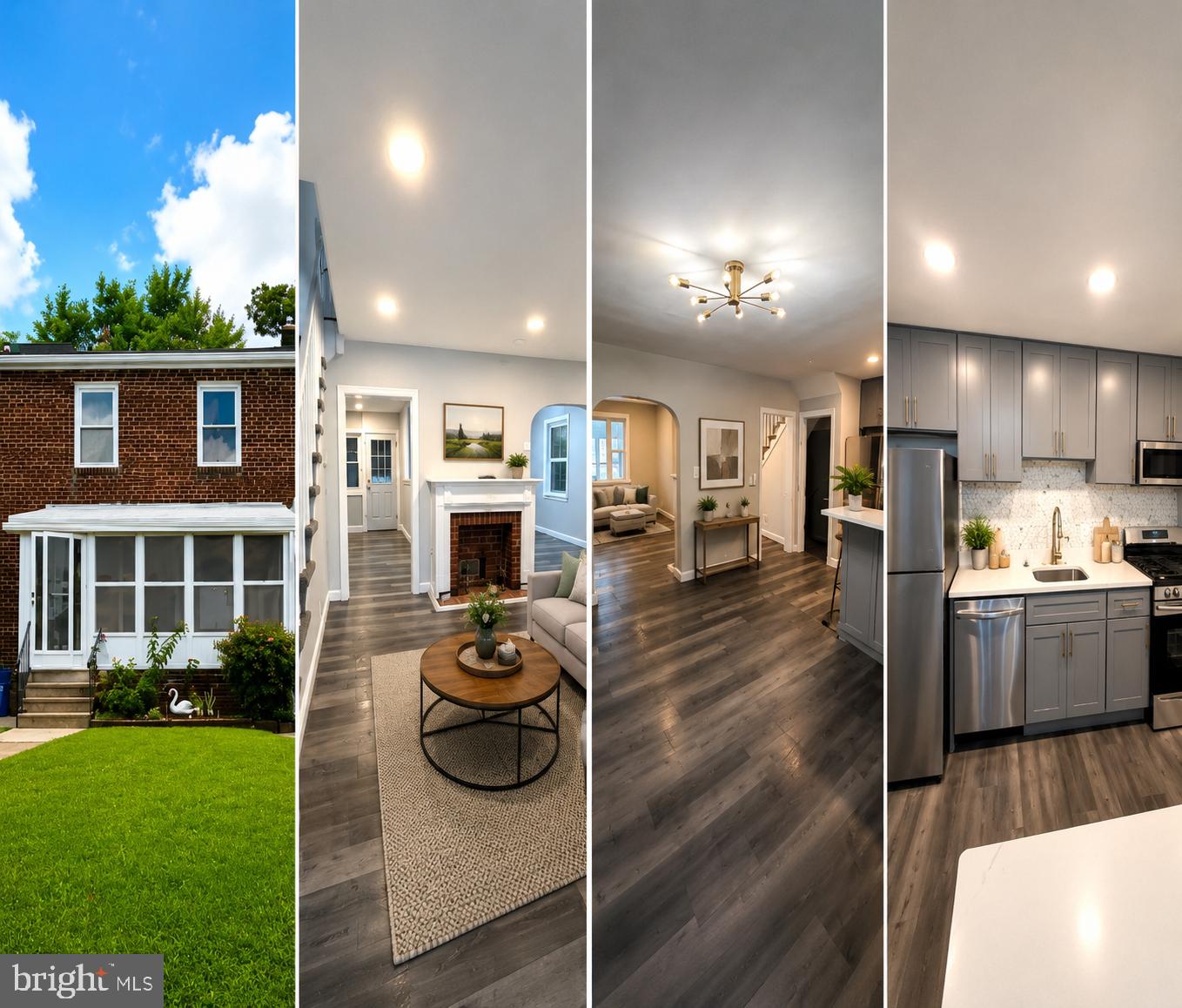 Nestled in the charming Gwynn Oak neighborhood, this beautifully renovated Colonial twin home offers a perfect blend of classic elegance and modern luxury. With a comprehensive renovation completed in 2026, this residence boasts an inviting atmosphere that feels like home from the moment you step inside. Spanning 1,600 square feet, the interior features a harmonious layout that seamlessly connects living spaces. The heart of the home is the combination kitchen and dining area, designed for both functionality and style. The kitchen is a culinary enthusiast's dream, equipped with high-end stainless steel appliances, including a gas oven/range, built-in microwave, and dishwasher. The granite countertops and spacious island provide ample room for meal preparation and casual dining, while recessed lighting enhances the ambiance. Cozy evenings can be spent in the inviting living room, complete with a charming fireplace that adds warmth and character to the space. The home features three well-appointed bedrooms, each designed to provide comfort and tranquility. The two full bathrooms have been thoughtfully updated, showcasing modern fixtures and finishes that elevate the daily routine. The fully finished basement, with outside entrance, offers additional living space that can be tailored to your needs-be it a home office, gym, or play area. Additional highlights include beautiful wood floors throughout, plush carpeting in the bedrooms, and ceiling fans that enhance the home's comfort. The attic provides extra storage space, ensuring that everything has its place. Outside, the property features oversized covered porch, an attached oversized garage with inside access, providing convenience and security. The low-maintenance yard allows for easy outdoor enjoyment without the hassle of extensive upkeep. This home is not just a residence; it's a lifestyle. With its blend of luxury finishes and thoughtful design, it invites you to create lasting memories in a space that truly feels like your own. Experience the perfect balance of comfort and sophistication in this exceptional Gwynn Oak property.