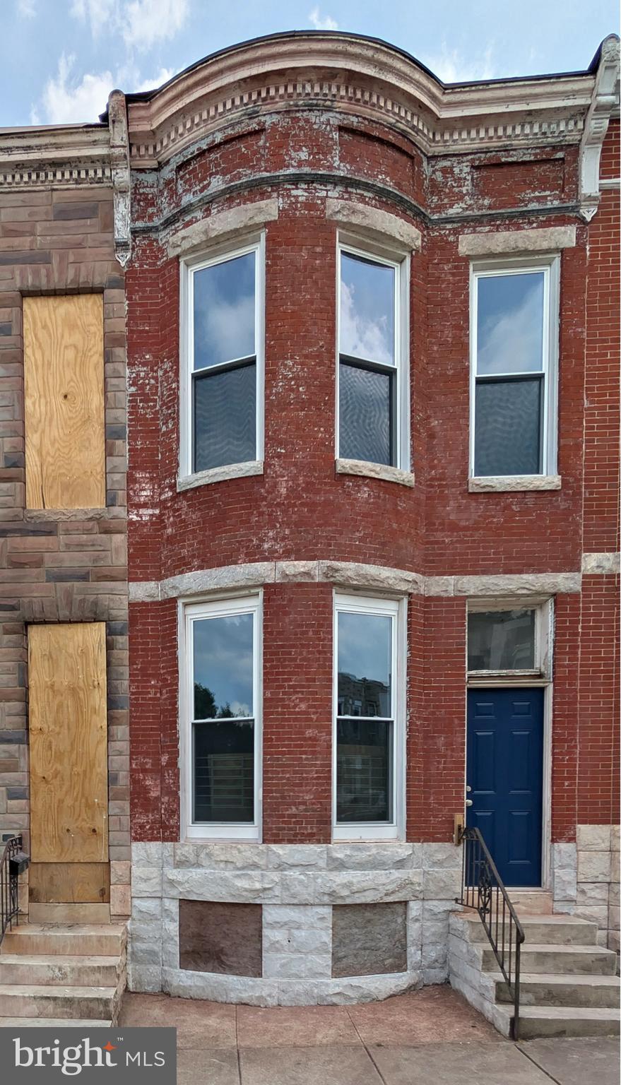 Investor Alert in Franklin Square! Great opportunity to take over a row house renovation project with most of the heavy lifting done and a blank canvas that has the potential for 3-5 bedrooms and 2-3 bathrooms. In addition to the completion of major demo, this property features a new roof and steel roof hatch, new windows and skylight, and new front and rear doors, meaning the key big-ticket items are in place. With walls and joists currently open and in good condition, you'll have rare insight into the home's bones, giving you the confidence to plan your renovation with few surprises along the way. Bring your vision and get rolling — this one's ready for its next chapter!