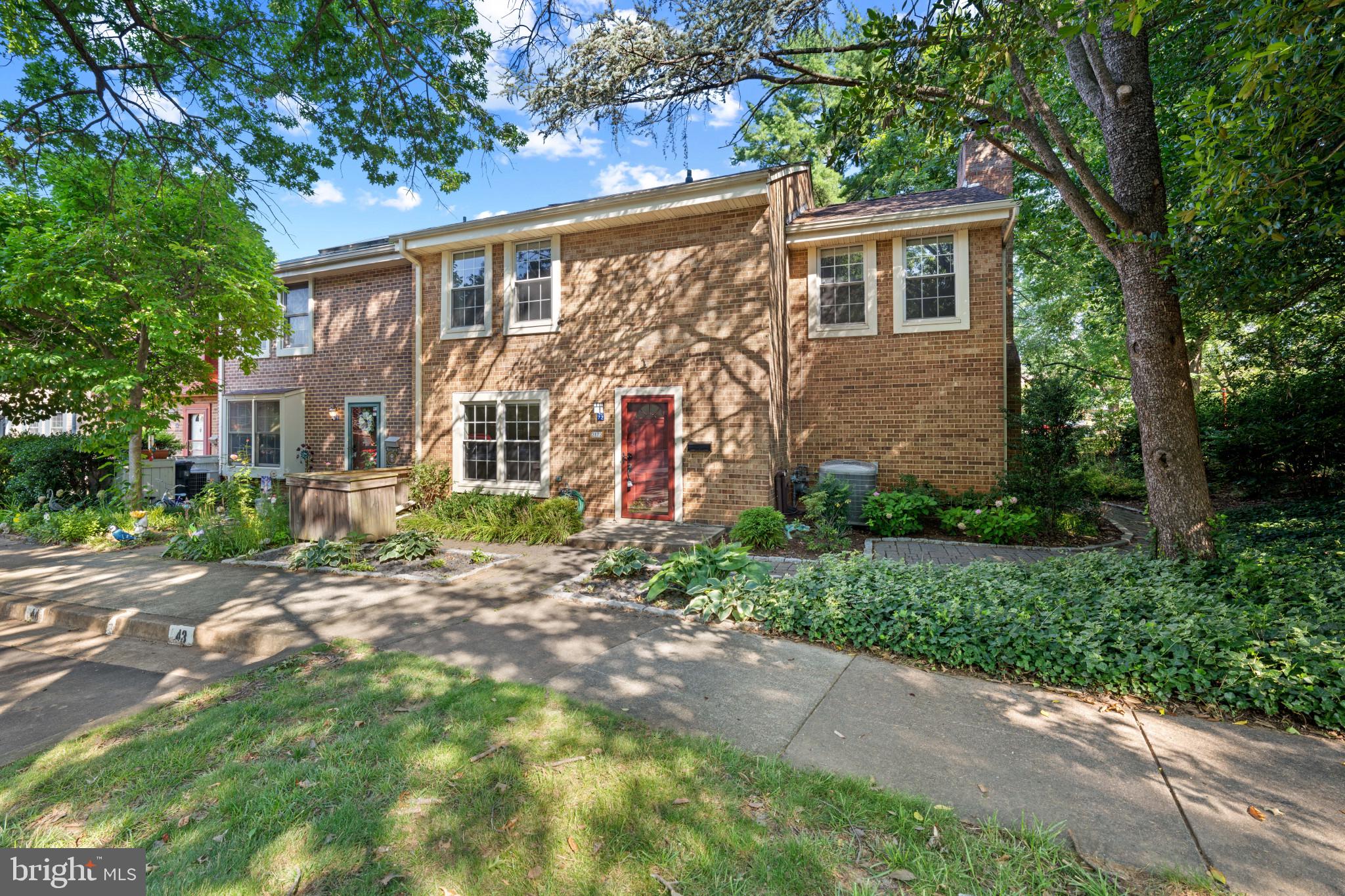 Welcome home to this beautifully maintained three-level end-unit townhome, one of the largest models in the community with extensions on all three levels! Ideally situated in a sought-after Reston location, this spacious home combines comfort, style, and convenience. The sun-filled main and upper levels feature gleaming hardwood floors, while the updated kitchen offers granite countertops, stainless steel appliances, and a generous pantry. Enjoy cozy evenings by the fireplace in the living room, or head downstairs to the finished lower level featuring a second fireplace, custom built-ins, perfect for entertaining or relaxing. Upstairs, the spacious primary suite boasts two closets and a beautifully remodeled en suite bath. Head back down to the main level and step outside to a private brick patio and walkway surrounded by attractive landscaping, complete with a storage shed. A peaceful setting backing to mature trees and common area, creating the perfect outdoor retreat. Experience the incredible Reston lifestyle with access to  walking and biking trails, numerous parks, multiple community pools, tennis and pickleball courts, playgrounds, and year-round recreational amenities. Conveniently located near shopping, dining, the Metro, and major commuter routes, this home offers the perfect blend of comfort, convenience, and community.