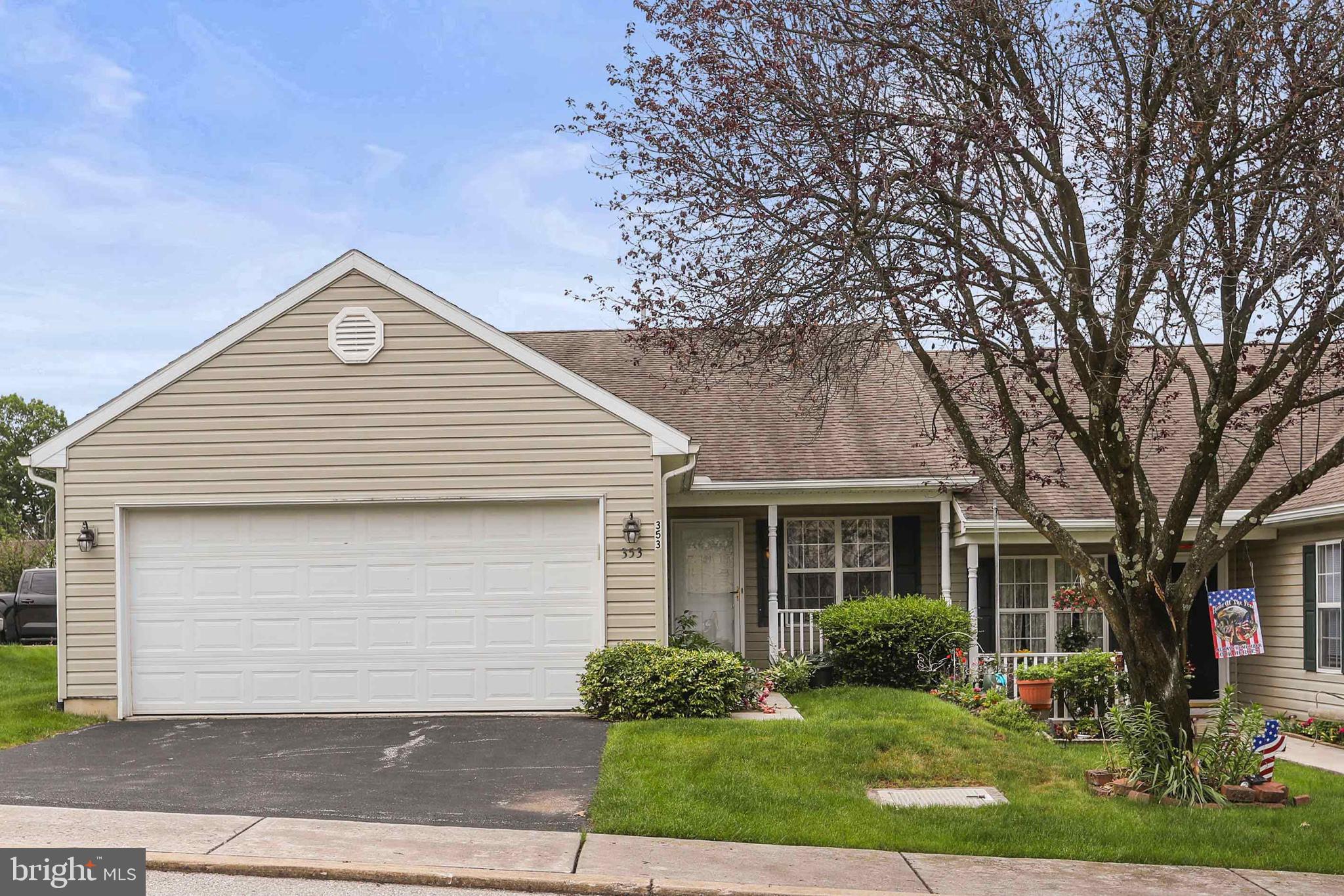 This corner-unit condominium in Equine Meadows is move-in ready. The main level offers a lot of natural light, a large garage, hardwood flooring, a private deck and a primary suite with a walk-in closet.  The maintenance free living provides extra time for you to enjoy swimming, the fitness center and community activities. The lower level is finished and spacious boasting an additional bedroom, full bathroom and walk-in closet. The basement walkout is positioned right near the fireplace and projector screen. You can snuggle up in the winter with your favorite show and a cozy fire while watching the snow fall outside. Equine Meadows is conveniently close to shopping, grocery stores, restaurants and entertainment. This home is perfect for those who need to downsize but may still need the extra storage space.  Come take a tour in person; this may be the perfect home you've been waiting to call your own.