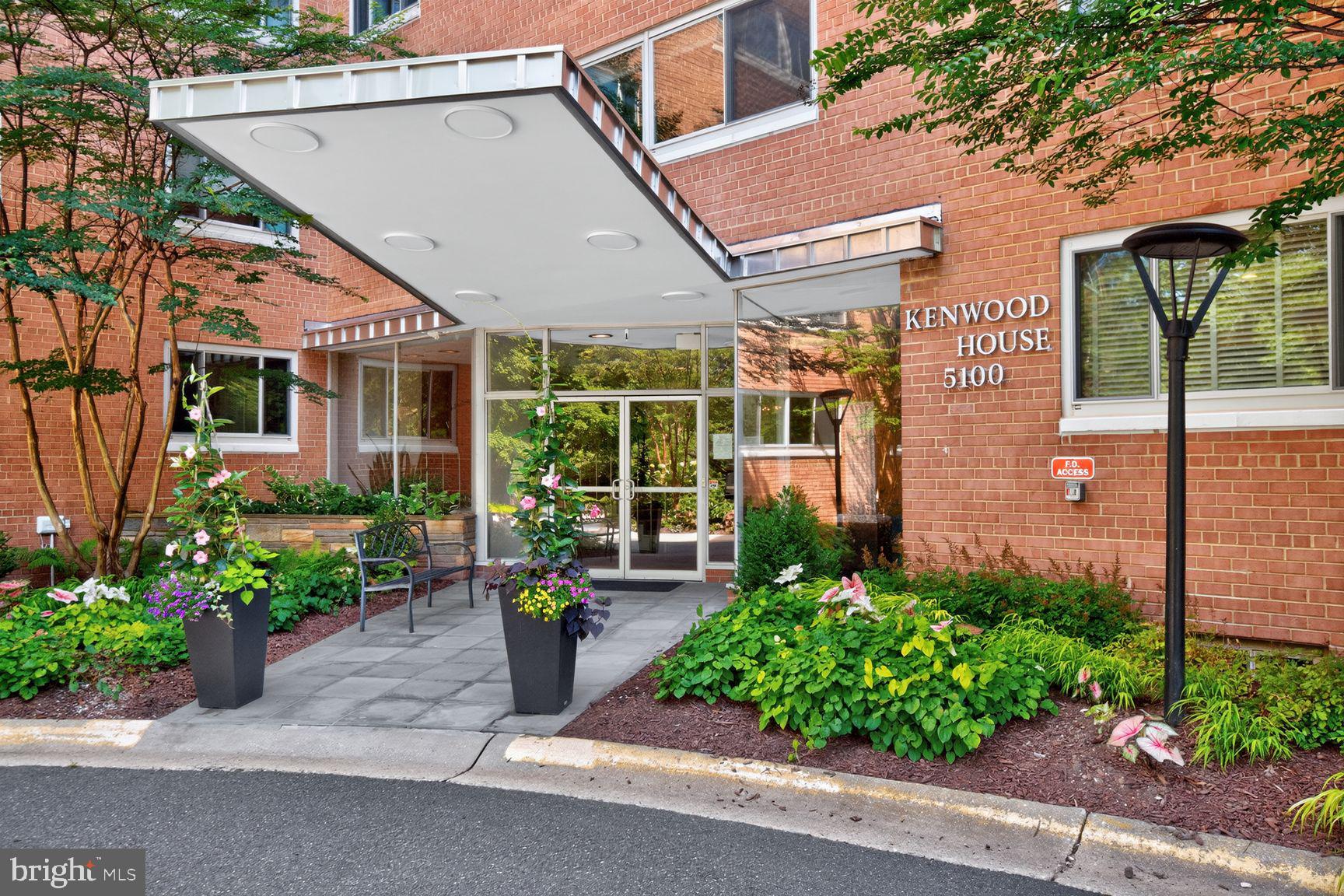 Welcome to 5100 Dorset, a mid-century modern co-op located in Chevy Chase, MD. The spacious layout in unit #304 provides exceptional setting for everyday living and entertaining, while the private balcony with sunset views offers the perfect perch to unwind. Flooded with natural sunlight from multiple exposures, the space feels welcoming, bright and airy. At the heart of the home, the kitchen is both striking and functional, updated to perfection in 2020. It features sleek, Caesar-stone countertops, an island ideal for gathering and entertaining, a handsome “bricked” backsplash, an induction stove, convection microwave, hot water on-demand, and painted wood cabinetry. Our favorite: the appliance garage (x 2!)- simply the best place to stash breakfast bowls or the coffee maker when unexpected guests pop by. The 2020 home renovation includes new hardwood floors throughout, new convectors (heating & cooling units) and an enlarged hallway which opens things up in surprising ways. There are three generously sized bedrooms. The primary bedroom has its own ensuite bath with a shower, along with two generous closets. The second bedroom sits closely nearby, also with a sizable closet and west-facing views. A second hall bath comes with a tub. The third bedroom currently functions as an office, replete with a translucent pocket door, bringing light into the expanded hallway. Plentiful in-unit storage is complemented by an additional 8x8 storage space. This practical retreat also includes two parking spaces—one garage and one surface—adding convenience to an already compelling package. Additional building amenities include EV charging stations, bike storage room, upgraded laundry facility, back up generator, solar panels (to be installed), a robust recycling and composting program and a newly renovated lobby. There’s also a grill and picnic area where residents gather on occasion for community get-togethers and Friday happy hours. Ideally located just moments from the shops, dining, and everyday conveniences of downtown Bethesda, and steps from scenic trails and lush green spaces that run throughout the county and into DC, this home strikes the perfect balance between accessibility and escape. Whether you’re downsizing or new to the area and eager to explore, this is a truly exceptional opportunity to own a turnkey 3-bedroom/2-bath apartment in one of the region’s most desirable communities. The Capital Crescent Trail borders Kenwood House (in fact, unit #304 overlooks the trail). Whole Foods is two blocks away, the Bethesda Pool about three blocks away, and downtown Bethesda is a 15-minute walk or 5-minute drive. Did we mention the cherry blossom views in the spring? Welcome Home! 

Co-op fee includes real estate taxes, all utilities including heat and air conditioning, bike storage, covered parking, guest parking and an a private storage space. You don't pay transfer & recordation taxes when you buy or sell at Kenwood House Co-op.