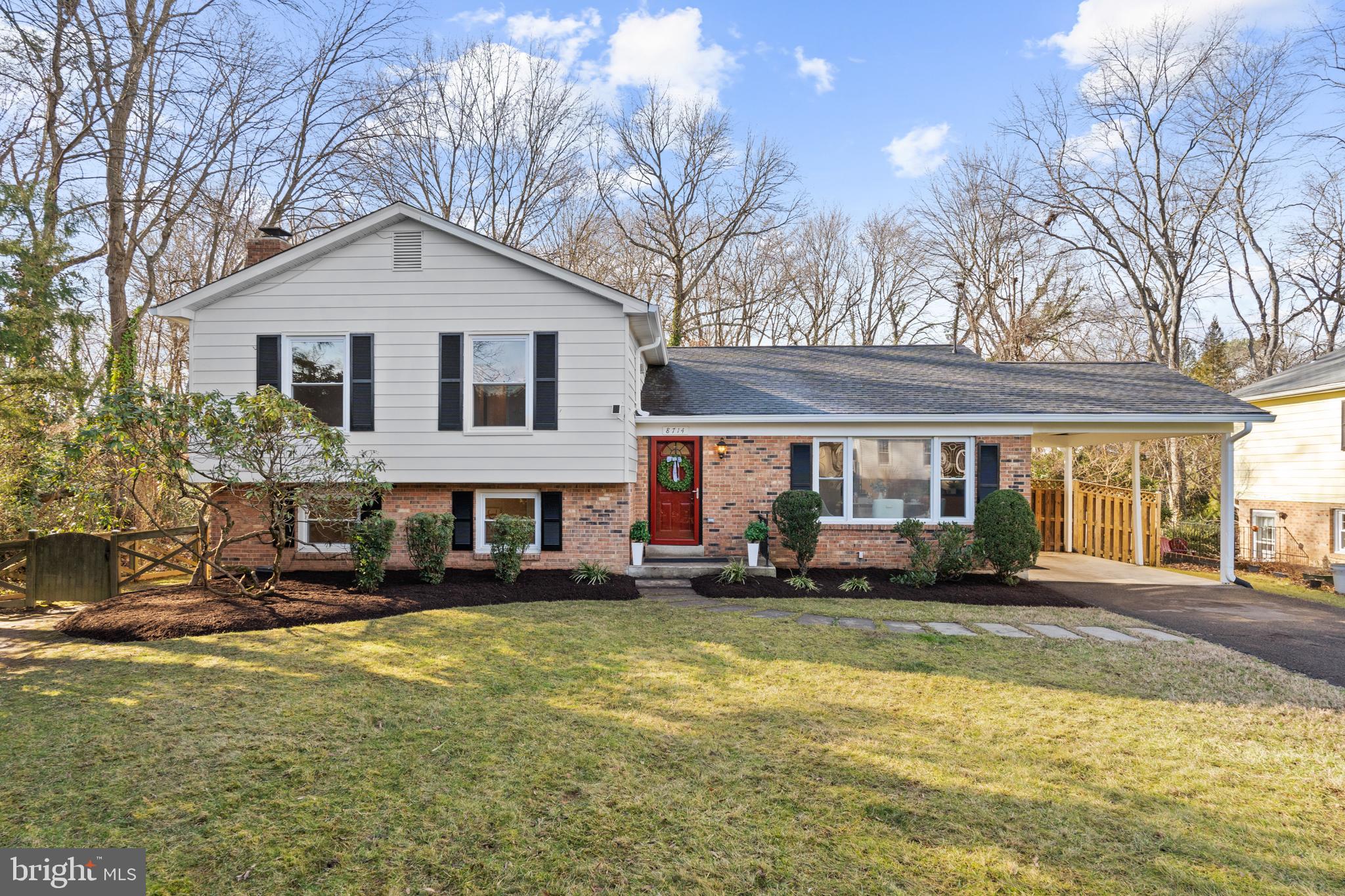 Welcome to 8714 Parry Lane, an superb residence nestled on a private pipestem that backs to a seclusive wooded area in the highly sought-after Stratford on the Potomac community! This captivating 5-bedroom, 3-bath home is a harmonious blend of classic elegance and contemporary upgrades. From the newly installed recessed lights to the updated door fixtures, every detail reflects a perfect fusion of timeless charm and modern sophistication. The two lower levels boast newly laid luxury vinyl plank flooring, providing a touch of elegance, and the entire residence has been treated to a fresh coat of paint.
Step into the entry level, where newly refinished hardwood floors set the stage for an open floor plan. The updated eat-in kitchen, dining area, and expansive living space are bathed in an abundance of natural light streaming through large windows that flank the front and back of the house, creating a bright and inviting atmosphere.
Upstairs, discover an updated full hall bathroom and four bedrooms, including the primary suite with a large walk-in closet and modern ensuite bath. Journey to the lower level, where a spacious bonus room centers around a cozy wood-burning fireplace. This versatile space can be tailored to your preferences whether it's a home theater, fitness area, playroom, or entertainment hub. An additional bedroom and a newly renovated half bathroom add another layer of comfort and flexibility, ideal for extra living space or an in-home office. This level also houses the laundry room and provides direct access to the large fenced-in backyard.
The spacious finished basement offers ample storage space along with a private bonus room, perfect for a workshop, writer's cove, or additional storage. Enjoy the large fenced in backyard that backs to a tranquil wooded area where you can enjoy watching deer grazing or foxes sunning, with a direct walking path to Fort Hunt Elementary School.
Ideally located within a short walk from both Fort Hunt Elementary and Sandburg Middle School, and mere minutes from Mt. Vernon, Old Town Alexandria, Fort Hunt Shopping, the Potomac River, and parks, this property also enjoys easy access to major commuter routes into Washington DC, the Huntington Metro, and all major highways. Welcome home, it's time to move in and relish the coveted Fort Hunt lifestyle!