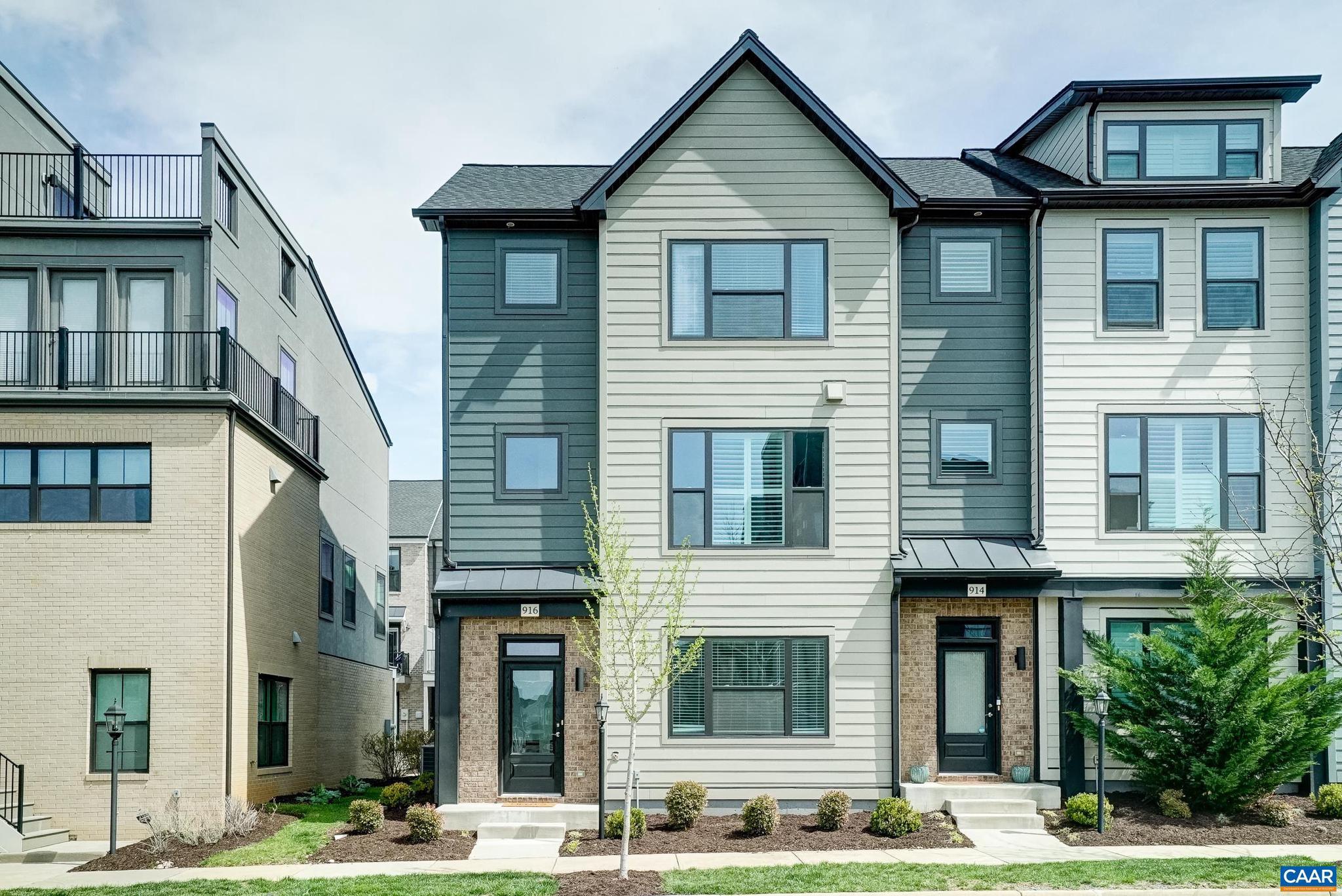 Open house Sunday 6/14 2:30-4:30. The END UNIT Bainbridge, a light filled 22? wide townhome thoughtfully designed for an efficient use of space. The entry level has an office, full bath, & attached two car garage. The open main level is perfect for entertaining w/ great room, dining, kitchen w/ 9? island, Trex deck, & � bath. The 3rd level consists of the primary suite, dual vanity hall bath, two additional bedrooms, & side by side laundry. Premium location in the heart of Old Trail across from 18 acre Western Park, steps to dining, coffee shop, the pool, golf, walking trails, schools & more! Every home is Pearl Gold Certified and HERS scored by a third party to ensure quality, comfort, energy efficiency, & peace of mind.,Granite Counter,Maple Cabinets