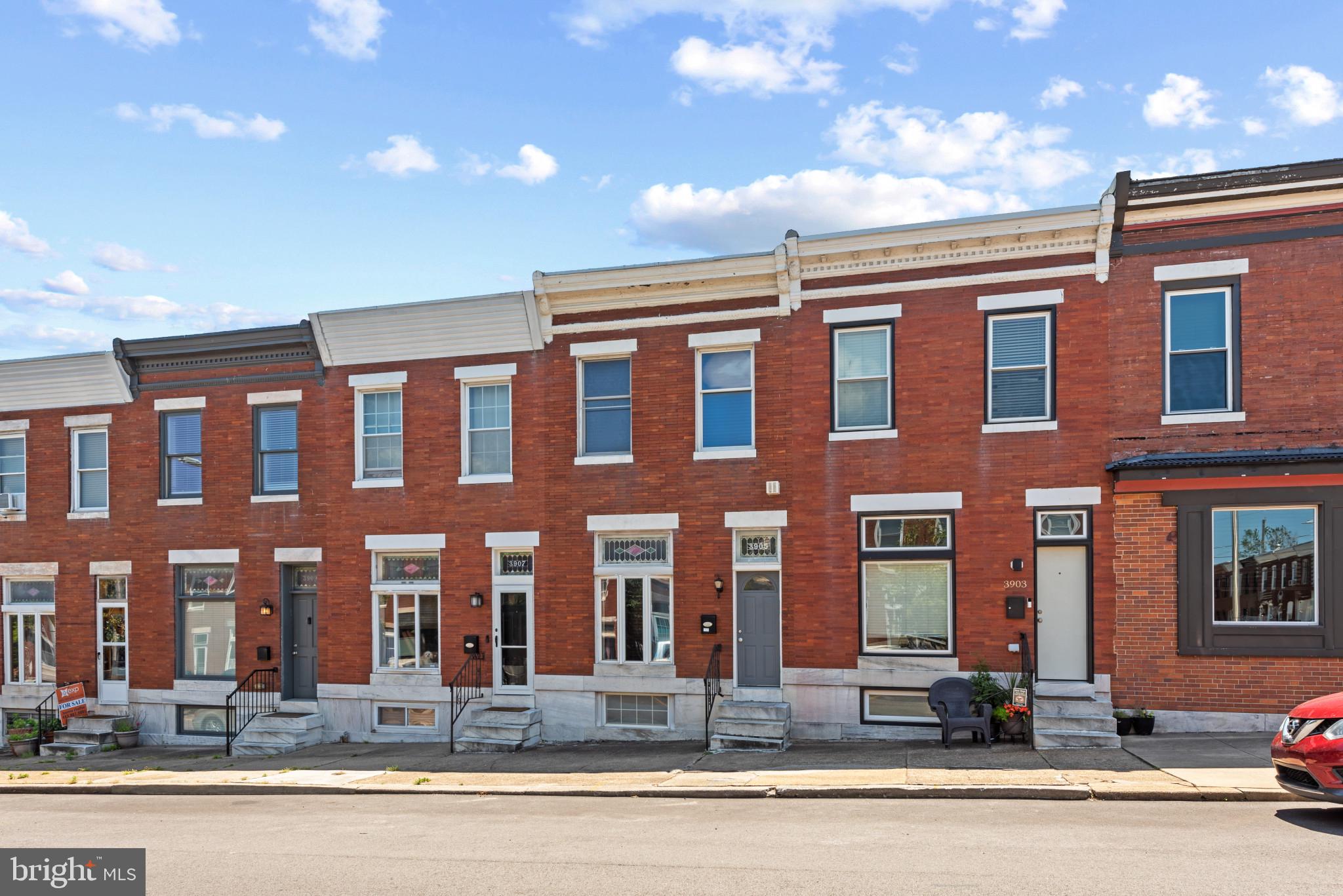 Step into this beautiful home located in the desirable Brewer's Hill neighborhood, offering a perfect blend of modern amenities and classic charm. The open floor plan on the main level is highlighted by exposed brick and gleaming hardwood floors, creating an inviting and spacious environment perfect for entertaining and family living.

The kitchen is a chef's dream, featuring upgraded countertops, a stylish subway tile backsplash, ample cabinet space, and sleek stainless steel appliances. A convenient half bath on the main level adds to the home's functionality.

Upstairs, you'll find two generously sized bedrooms and two full baths. The primary bedroom is a true retreat, complete with an en suite bath and walk-in closets, offering both luxury and convenience.

The finished basement provides additional living space and a room perfect for storage or a home office. This home truly has it all, combining comfort, style, and a prime location. Don't miss the opportunity to make this stunning house your new home!