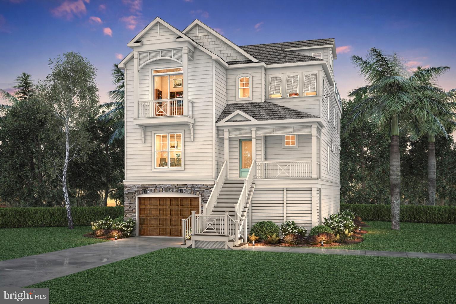 Imagine the possibilities with this to-be-built custom home by award-winning Bay to Beach Builders, known for their Amish craftsmanship and exceptional attention to detail. The Ocean View, the flagship design of the Coastal Collection, is the ultimate expression of elegant beach living—designed to capture panoramic views, indoor-outdoor flow, and refined comfort. With approximately 3,424 heated square feet, 4 bedrooms, 3.5 baths, a 2-car garage, and a show-stopping rooftop deck perfect for entertaining or relaxing under the stars, this plan delivers a one-of-a-kind lifestyle experience ideal for this coveted location. Nestled just a few houses from the pristine shoreline in North Bethany, this property offers the perfect opportunity to build your dream coastal retreat in an exclusive gated community. Enjoy the serenity of a private neighborhood while being only steps from the ocean, where breathtaking sunrises and gentle sea breezes await. Residents enjoy access to amenities including a community pool, tennis courts, and guarded beaches for added peace of mind. With this desirable location just minutes from downtown Bethany's shops and restaurants, and across the street from the miles of trails at Fresh Pond State Park, this property provides endless possibilities for a custom beachside escape. Whether you envision a luxurious vacation home or a full-time seaside sanctuary, this rare offering is a must-see for those seeking the ultimate coastal lifestyle. Photos shown are of the Bay to Beach Builders Ocean View Idea Home, located in Millville, DE—just a short drive from Bethany Beach. Images may include upgrades or features not included in the base offering and are intended to showcase the quality, design, and possibilities when building with Bay to Beach Builders. Chose the Ocean View as shown, or explore Bay to Beach Builders many models and custom options to create the perfect home for this exceptional setting. Concept Home Pending Final Approval.