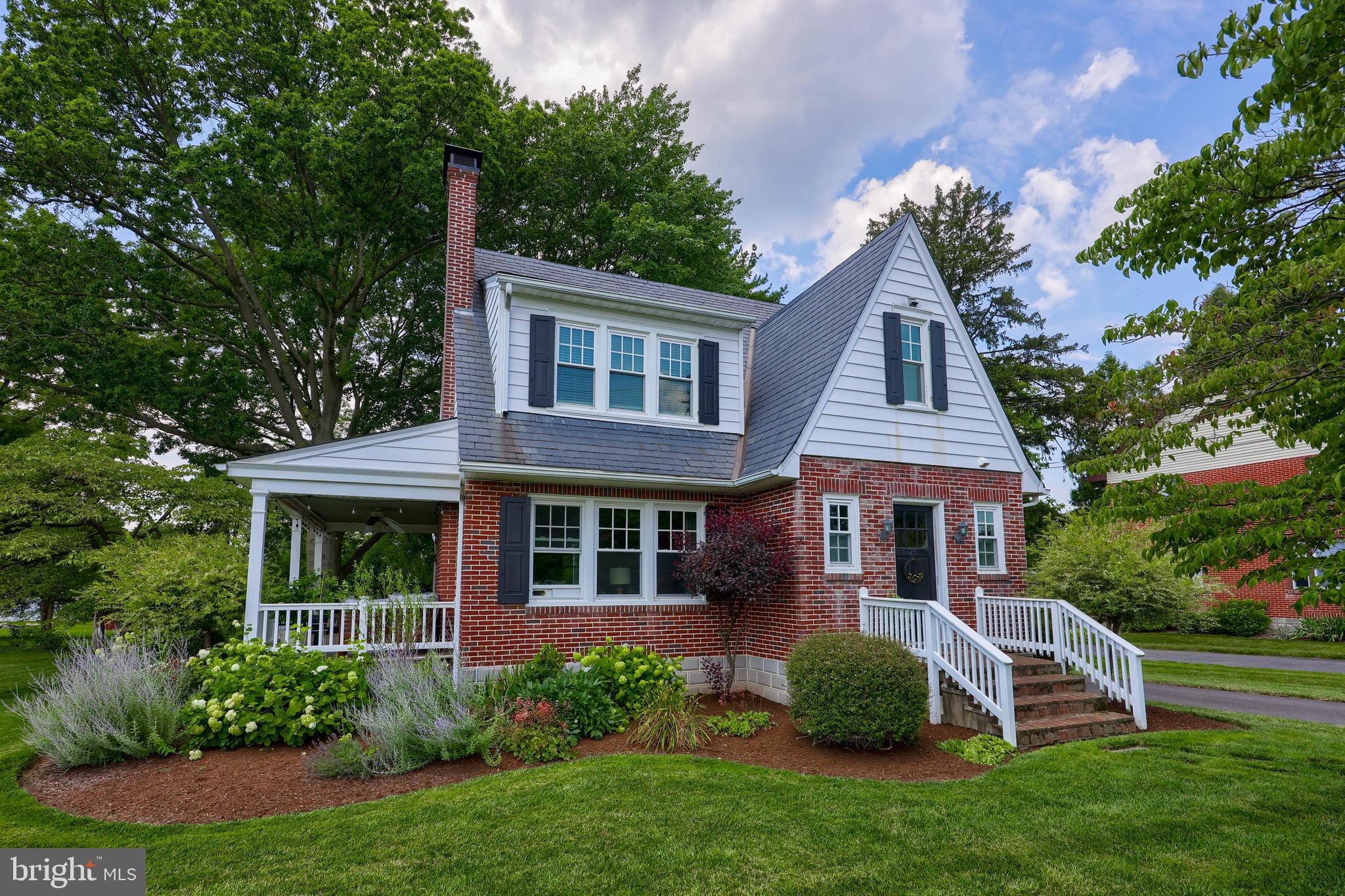 Charming, brick, cape cod in Conestoga Valley School district/ Convenient location and easy access to major roads/ Huge private back yard with mature trees/ Original slate roof with newer copper flashing/ Newer gas furnace and hot water heater/ Replacement windows/ Detached garage with 2nd floor storage/ Well cared for home