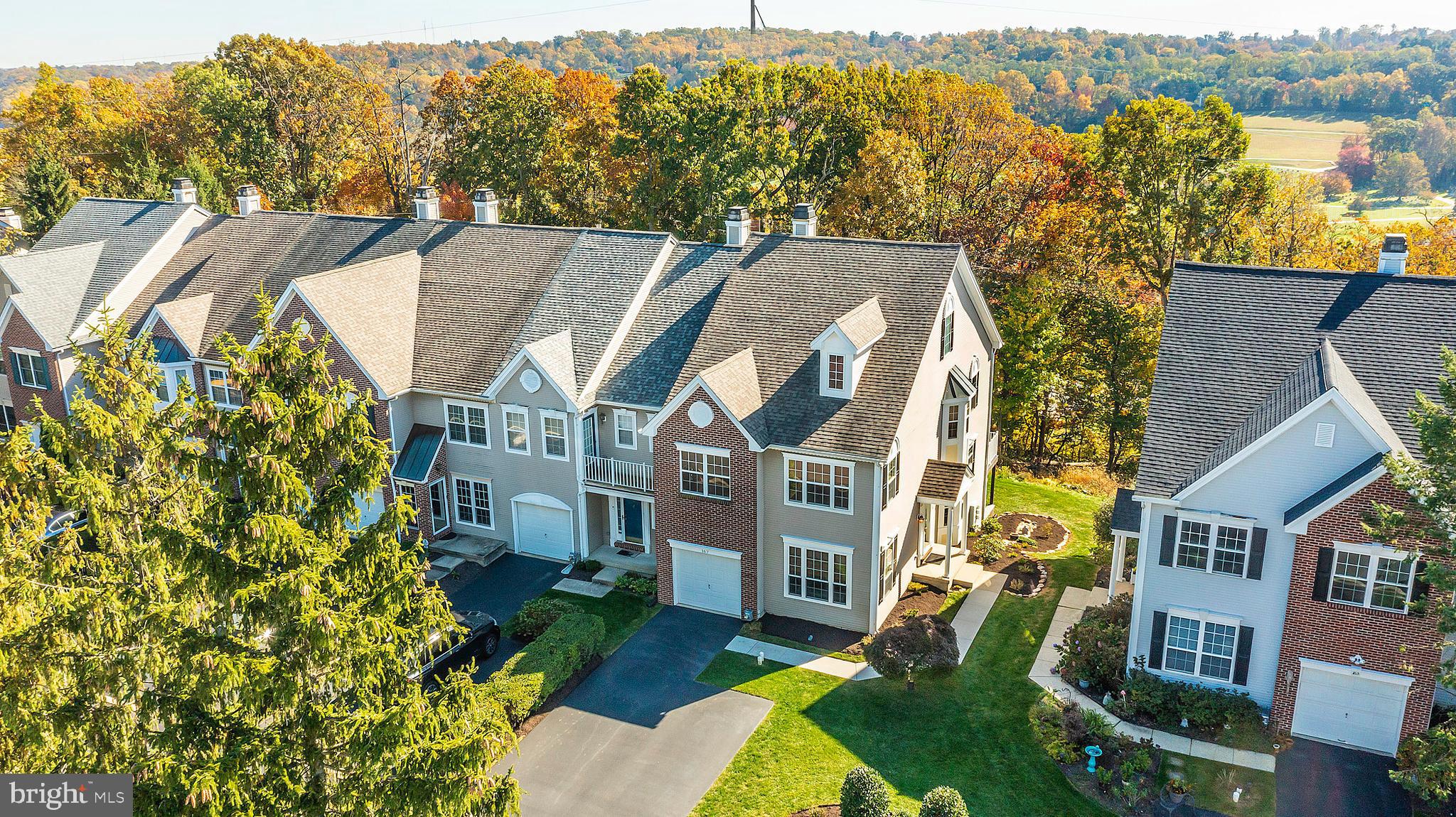The Best End Unit with the Most Spectacular Panoramic Views in a Secluded Setting at Desirable Rebel Hill community located in the heart of the Main Line!  One of the singular homes with a private backyard overlooking dedicated green area with no neighbors in sight and no thru traffic!

The open floorplan features a light and cheerful peninsula Kitchen with Atrium doors leading to a new private Trex Deck - The kitchen area is open to the dramatic two-story Great Room with stone gas fireplace surrounded by 2 - two-story palladium windows. The Kitchen is exemplified with ALL BRAND NEW APPLIANCES - NEW Gas Stove, NEW Dishwasher, NEW Refrigerator all purchased from Ferguson’s, wine cooler, tile backsplash, stone countertops, pantry closet, pull-out drawers, and counter seating.

This is one of only a few homes that is approved for a gas fireplace - enjoy a romantic atmosphere and warmth with a flick of a switch!  The first floor has been freshly painted has recessed lighting and the Bamboo hardwood flooring throughout are exquisite. 
 
Dining Room is accented with a triple window, designer moldings and is open to an additional muti-purpose room with plenty of space for extended entertaining or relaxing. Private Powder Room
has a  modern sink/vanity and  is neatly tucked away.  You'll  also find additional
storage space in a large closet with shelving and a coat closet.

 Impressive Second Floor Balcony overlooks the Great Room with soaring cathedral ceiling, stone fireplace and two story windows!  The freshly painted En-Suite Primary Bedroom with vaulted ceiling sports a dressing area with separate closets designed by California Closets. Updated spacious bathroom with linen closet, dual modern comfort height vanities, sinks , glass enclosed shower, and jacuzzi tub surrounded by windows!

 The convenient second floor laundry room includes BRAND NEW washer and dryer and a laundry tub. Hall Bathroom is also updated with modern sink and fixtures and includes a linen closet.  This unique end unit floor plan includes many extra windows throughout the home and in the two additional bedrooms.

 The amazing expansive finished Recreation Room with double windows and Atrium Doors leading to the brick paver patio with privacy screen has  been designed for many uses - media area, game room, bar area, at-home office, exercise area - whatever your desire!  The floors are real hardwood!  

 If you've been searching for the perfect home to enjoy a carefree and low maintenance lifestyle - review this list of additional amenities - NEW roof, NEW mechanicals, NEW hot water heater (2 years), NEW Driveway. The Dormer Window, Pent Roof and Deck have been redone using composite, these improvements along with the Brick construction are all maintenance free.  House is wired for speakers and surround sound!  This exceptional home has been perfectly maintained and highly upgraded - You won't find another one like it in this Matsonford location!  WE'RE SURE YOU WANT THE BEST!

 One of the many reasons that Rebel Hill is most sought after is the fantastic location with everything at your fingertips - Location is key - 10 minutes to King of Prussia with shopping and restaurants and the charming town of Wayne, Turnpike, 76, 476, 202, and Gulph Mills and Matsonford Train Stations.  The HOA fee is affordable and includes lawn and common area maintenance, snow removal, trash removal. 

 Showings will start on Wednesday, January 3, 2024 at Open House 12 to 4!