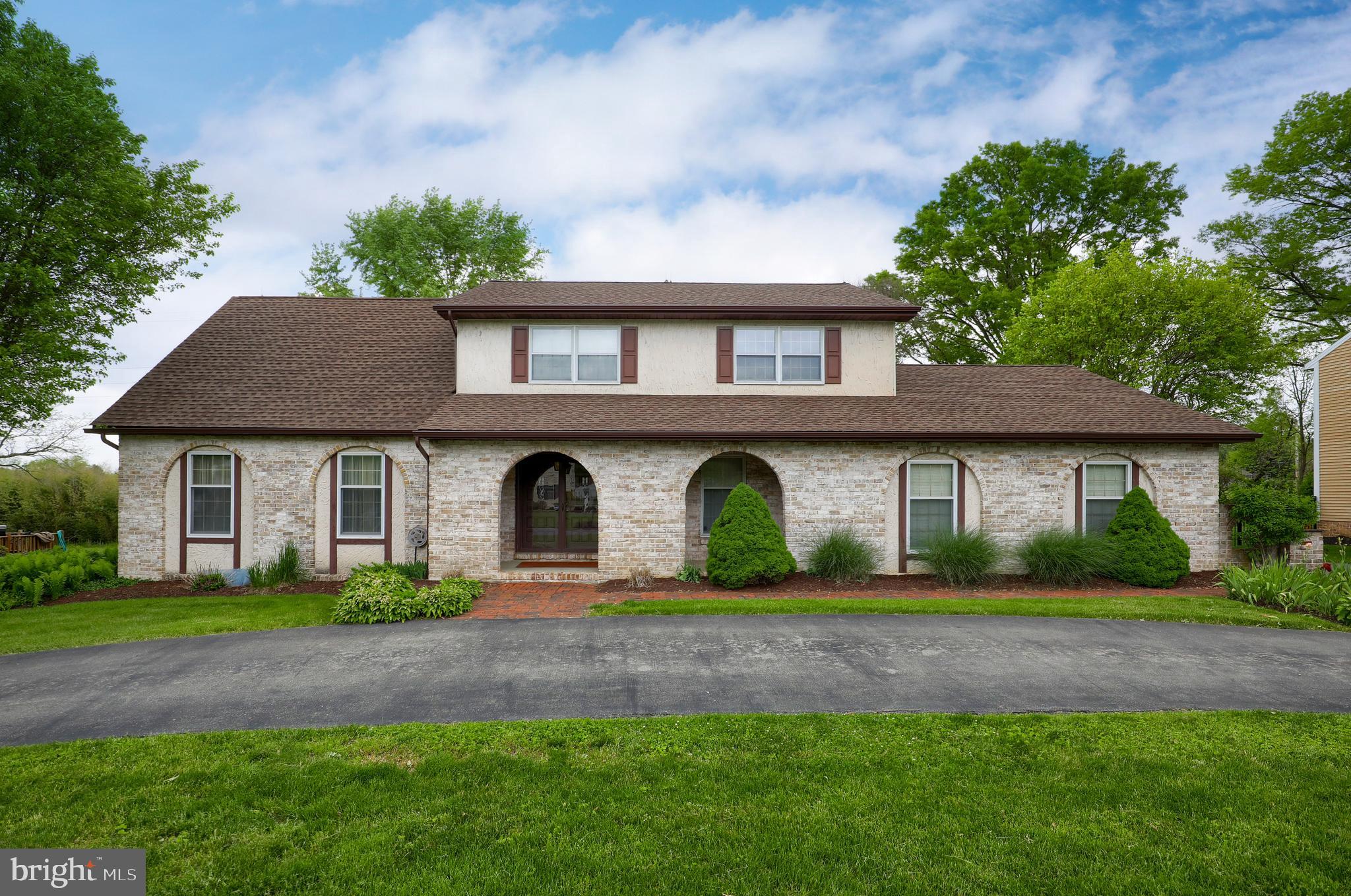 Fantastic Wetherburn location!  This home offers ample space with 4 bedrooms and 3 full bathrooms in Manheim Township School District.  Features include a family room with wood burning fireplace, a first floor office with built in shelving, a second floor master bedroom suite with access to a private deck, a brand new roof and brand new vinyl siding.  You'll have plenty of storage with a full basement and over-sized 2 car garage with additional attic storage above.  Outside the private rear patio leads to a level backyard with farmland views!  View 3d Matterport: https://my.matterport.com/show/?m=u18eat8AtqC&brand=0