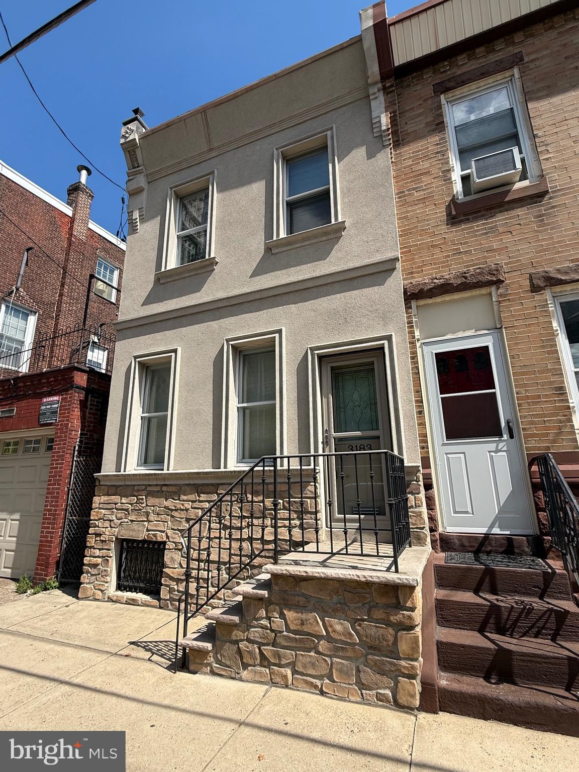 Welcome to 3183 Gaul St. Come and take a tour of this 1300+ square foot townhome located within minutes of I95 and Center City. The first level has an extended living room with brand new carpets and paint, a modern kitchen with cherry cabinets, stone counters, stainless appliances, and a cool glass backsplash. There  is a formal dining room behind the kitchen with access to a nice backyard and bonus main floor laundry. The 2nd floor has 3 bedrooms, a large full bath, and plenty of closet space. Additional features include new carpets, freshly painted, central air, and a large unfinished basement, perfect for storage but could be finished.