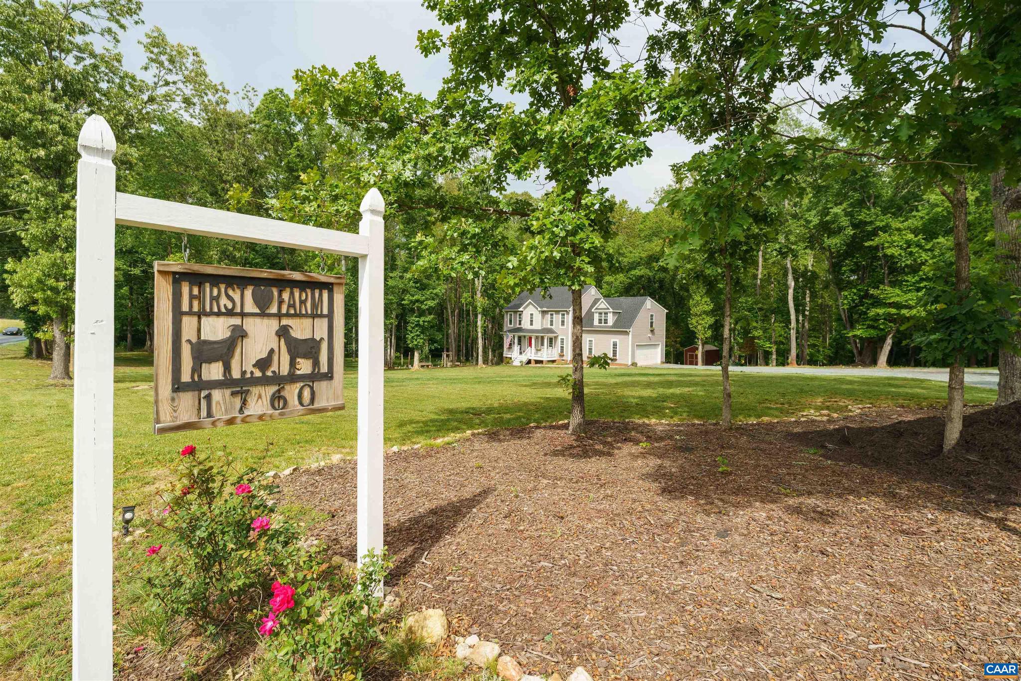 Welcome to First Love Farm ? a place where peaceful country living, natural beauty, and heartfelt care come together to create something truly special. This like-new, move-in ready 4-bedroom, 2.5-bath farmhouse sits on nearly 5 private acres in beautiful Fluvanna County.  The charming front porch lined with flowers, rocking chairs, and a cheerful red front door, invites you to slow down and enjoy breathtaking sunsets and scenic farm views. Every inch of this property reflects the love and care the owners have poured into creating a place you want to call HOME! The land itself is magical ? perfect for gardening, outdoor projects, nature walks, and enjoying the peace and privacy that surrounds you. Inside, the bright open floor plan is ideal for entertaining and everyday living, featuring spacious living and dining areas, eat-in kitchen with granite, stainless appliances, center island, durable LVP flooring, and a thoughtfully designed private primary suite separated from the additional 3 bedrooms. Warm, inviting, and filled with heart, First Love Farm offers a rare opportunity to embrace a more peaceful way of living while remaining conveniently close to Charlottesville and everything Central Virginia has to offer.,Granite Counter,Painted Cabinets