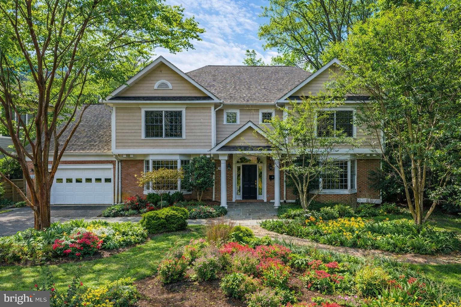 Welcome to 7838 Aberdeen Road, a beautifully maintained Colonial nestled in the heart of English Village, one of Bethesda’s most sought‑after neighborhoods. Set on an exceptionally level 11,000 plus square foot lot, this four bedroom, three and a half bath home effortlessly combines classic architectural elegance with today’s lifestyle needs, highlighted by lush professional landscaping and a private backyard oasis perfect for outdoor living and entertaining. Sunlight fills the center hall living spaces, featuring an inviting living room and formal dining room, a dedicated home office with a double sided gas fireplace, and a generously proportioned family room that flows seamlessly into the well‑appointed kitchen and sunny breakfast nook. Both the kitchen and family room offer French doors to a spacious rear deck overlooking vibrant gardens, mature trees, and expansive lawn. 

Upstairs, the primary suite provides a serene retreat with a tray ceiling, a large walk in closet, and lovely garden views, accompanied by three additional bedrooms and two full baths. Additional highlights include a finished recreation room on the lower level, an oversized two car garage with access to a walk-up attic with future expansion potential, hardwood floors throughout both the main and upper levels, and fresh paint throughout. 

This home is also just 1.3 miles to the Bethesda Metro and within easy walking or biking distance to downtown shops, dining, Suburban Hospital, NIH, and the new Marriott Headquarters, offering unmatched convenience, comfort, and lifestyle in the Capital Region.