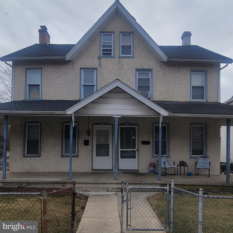 This four bedroom 1,1/2  bath 1900's twin has been updated and is ready for you to make it your own. Situated in a quit part of town with open space across, owned by Amtrak mostly empty but used for unused vehicles. There is an updated kitchen, an updated bathroom on 2nd floor with a shower /bathtub as well as an updated powder room on the main floor. All updated flooring. Enjoy the convenience of economic gas heat Spacious laundry room is in the basement. With ample space and move in ready condition, this home is a great opportunity for a first-time buyer who is interested in being close to the bus route and very important, soon near to be the new train station suppose to be ready in the fall. Seller is open to make more improvements, especially outside to buyers wishes, in adding cost to list price. Next door resistants are long time owner. Build equity instead of renting. Seller will provide a Home Warranty with HSA at Settlement.