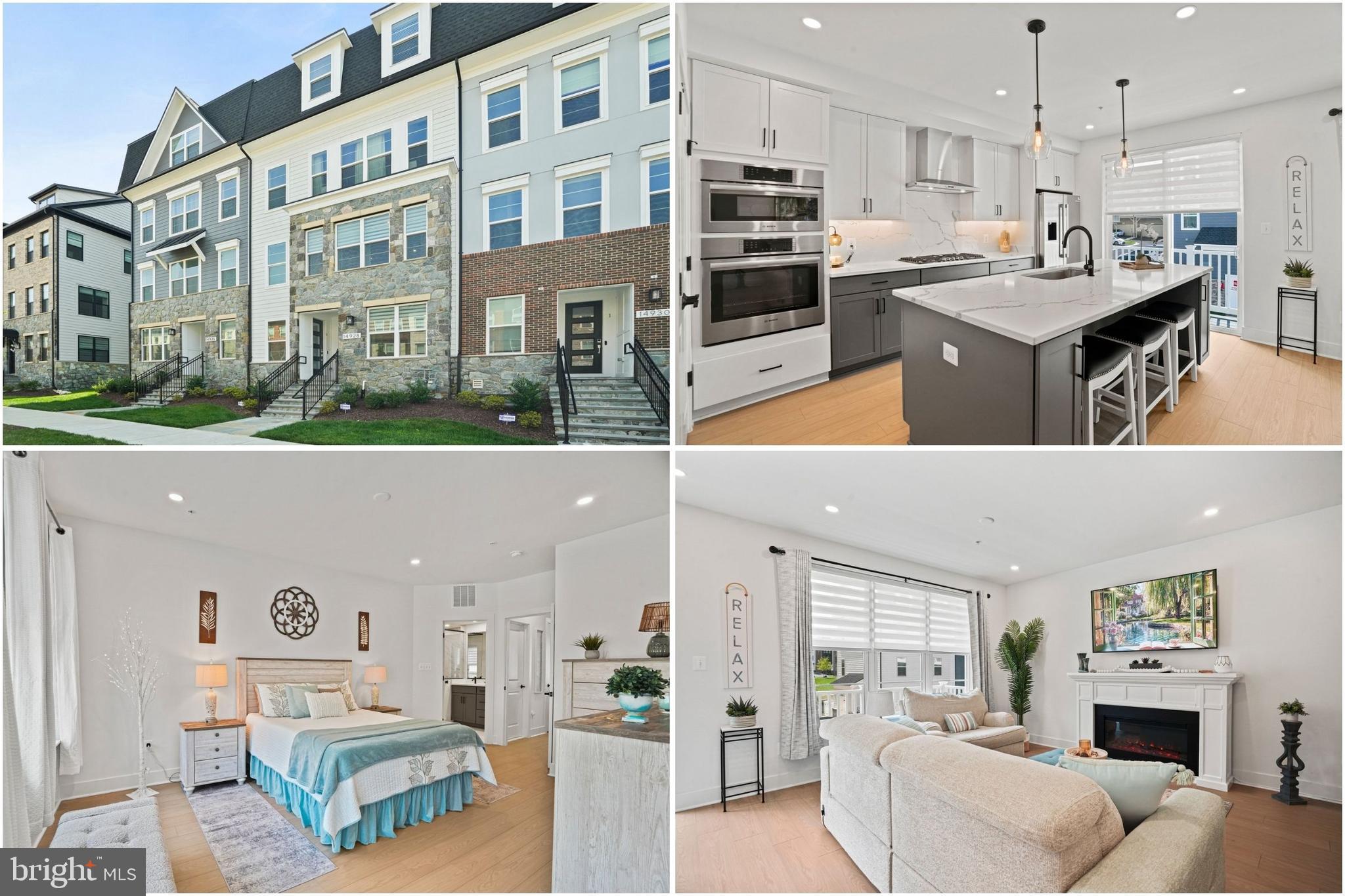 Modern style, flexible living, and an unbeatable location come together in this beautifully designed home. The open floor plan in this townhouse style condo is filled with natural light and centered around a cozy fireplace, creating an inviting space for everyday living and effortless entertaining. The heart of the home is the beautifully appointed kitchen, featuring Quartz countertops, stainless steel appliances, and abundant prep space for everything from weeknight dinners to weekend gatherings. Upstairs, the spacious primary suite offers a relaxing escape with a double vanity and glass-enclosed shower, while the private balcony is the perfect place to enjoy your morning coffee or unwind at the end of the day. Need extra space? The finished basement offers endless possibilities for a home office, fitness room, media room, or play space. Thoughtfully designed with a full bathroom on every level for added convenience and everyday ease! An attached garage adds everyday convenience along with additional storage. Life extends beyond your front door with access to community amenities including a clubhouse with a fitness center, pool, walking trails, dog park, soccer field, and outdoor gathering spaces. Just minutes from Crown, Rio, and Kentlands shopping centers, you'll enjoy an outstanding selection of shopping, dining, entertainment, and everyday conveniences. Easy access to Interstate 270, Interstate 370, the Intercounty Connector, and the Shady Grove Metro Station makes commuting throughout the region simple. Combining modern finishes, versatile living spaces, and a location that puts everything within reach, this home offers the lifestyle you've been looking for. Photos may be virtually staged