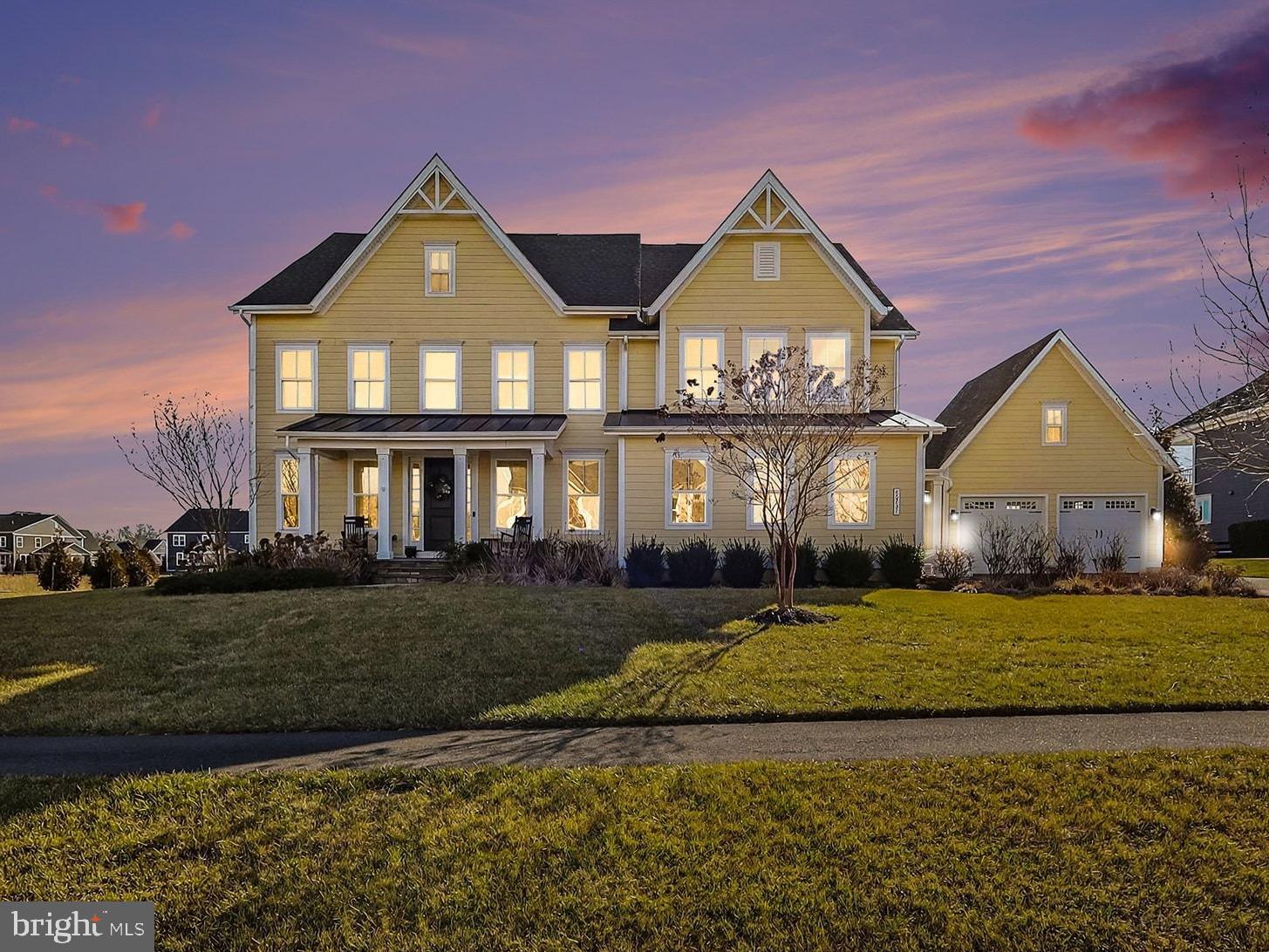Spectacular NV Homes "Stratford Hall" built in 2019 with 6,345 finished sq ft!  Premium 0.64-acre lot on cul-de-sac in The Greens of Willowsford, one of America's premier award-winning communities.  All the upgrades and luxury you expect from a prestigious home, PLUS an exterior oasis for backyard entertaining or relaxing!  Open floor plan, second/caterer's entrance, engineered hardwood and ceramic tile flooring, HardiPlank siding, two laundry rooms, four garage spaces, two-zone HVAC, inground irrigation system, home theater room in basement... this home has it all.  The home is centered around a coffered, two-story family room, featuring a gas fireplace with stone-to-ceiling surround.  A white gourmet kitchen with 5-burner gas cooktop and stainless-steel appliances. Each bedroom upstairs offers its own private ensuite bathroom with granite counters.  The Owner's Retreat boasts two walk-in closets and a deluxe bathroom with planation tub and glass shower with two shower heads.  $150k was invested to create your new favorite backyard retreat; a permanent pagoda with wood-burning fireplace, lights and Sonos speakers, an outdoor water-resistant, non-glare TV, and a ThermoSpa Manhattan Diamond hot tub on a slate stone patio.  The fully finished basement includes a walk-behind wet bar and a theater room with stadium-step flooring, dimmable recessed lights, and prewires for a projector and speakers.  Community amenities include resort-style pools and clubhouses, a fitness center, lakes, and miles of paved and natural trails. The neighborhood also features a working farm with farmers markets, splash parks, treehouses, zip lines, and regularly scheduled events and cooking classes. Conveniently located minutes from Dulles International Airport, shopping, dining, wineries, and major commuter routes.
