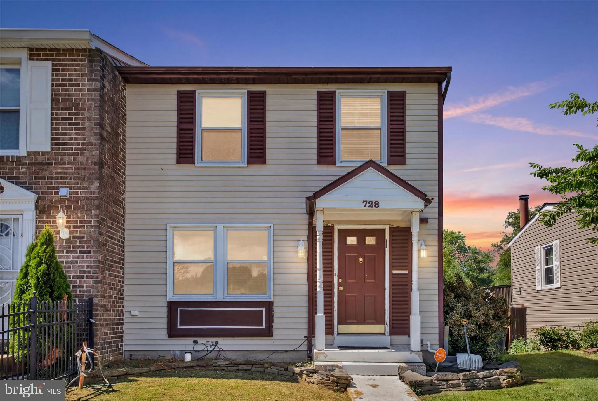 Don't miss the opportunity to own one of the larger homes in the neighborhood! This 3-bedroom home offers three finished levels, 2 full and 2 half baths, driveway parking, and plenty of space for everyday living. The main level features hardwood floors, a spacious living and dining area, a convenient half bath, and an eat-in kitchen with granite countertops, stainless steel appliances, and plenty of cabinet space. Upstairs, the primary suite includes a walk-in closet and private bath, along with two additional bedrooms and another full bath. The finished lower level adds even more living space with a large rec room, wet bar, half bath, and separate laundry/storage room—perfect for entertaining, working from home, or a playroom. Enjoy the rear deck and fenced backyard, all just minutes from Northwest Stadium, Metro, shopping, restaurants, parks, and major commuter routes. Offering space, convenience, and great value, this home is ready for its next owner.