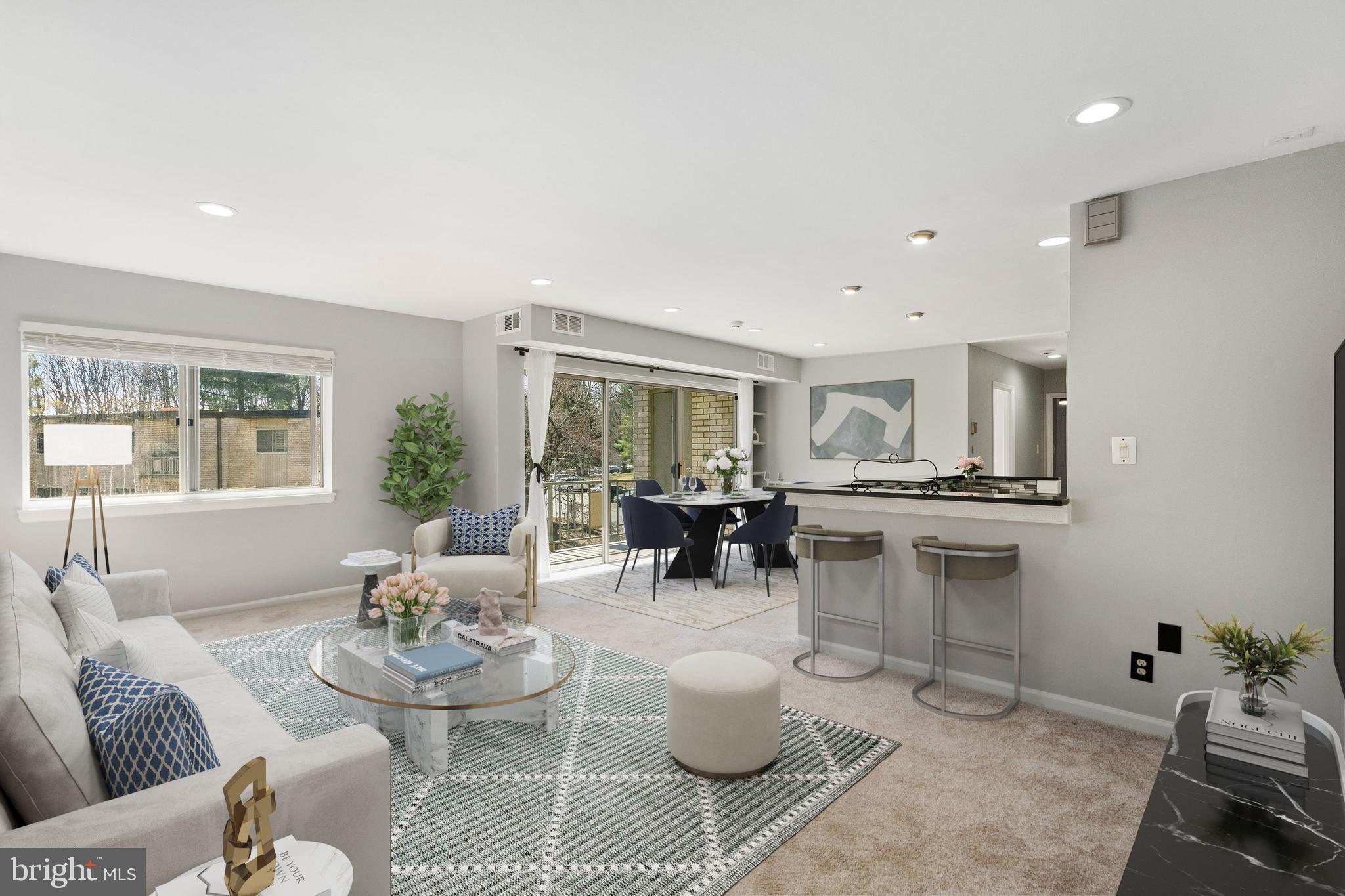 Welcome to 12305 Braxfield Court, Unit 410 (#16 on the door knocker) — a community bordering Parklawn Memorial Park and close proximity to all of the modern conveniences offered in North Bethesda and Rockville. This beautifully updated, and freshly painted condo spans 1,036 square feet and is thoughtfully designed to maximize space and comfort.

Upon entering, you are greeted by an open-concept living area that flows effortlessly into the living room. Beyond the living room there is a spacious dining area and renovated kitchen, the true centerpiece of this home. Sleek granite countertops, contemporary cabinetry, and stainless steel appliances make this kitchen both a chef’s dream and an entertainer’s delight. The kitchen and dining area look out to the balcony -- a perfect place to enjoy a cup of coffee on a fresh spring morning. 

At the end of the hall is the generously-sized primary bedroom with two closets -- including one walk-in closet -- and an overhead ceiling fan/light. The second bedroom also has a ceiling fan/light and closet. The bathroom is accessible from the hall and is tastefully designed with modern fixtures.

The laundry facilities for the building are located on the first floor to make life easier -- and there is plenty of parking right out front! The condo fee includes all utilities and amenities, too. 

Step outside and explore the community amenities that elevate your living experience in Bethesda Park. Whether you're shooting hoops on the basketball court, playing a match on the tennis court, or enjoying the pool on a hot summer day, there's no shortage of activities to enjoy right at your doorstep.

This condo offers easy access to a range of dining, shopping, and entertainment options -- and is 1.3 miles to the North Bethesda Metro. 

Experience the perfect balance of urban living and tranquil retreat in this stylish condo. Don't miss the opportunity to make this exceptional property your own. Schedule a viewing today and envision your future here!