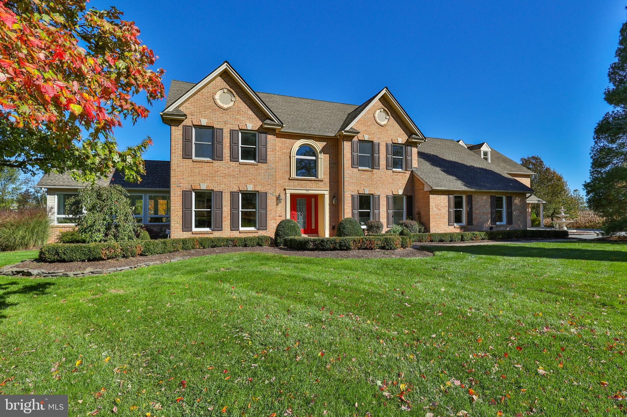 Nestled amidst breathtaking scenery rests a sprawling exquisite estate that offers an unparalleled oasis for luxury living and entertainment. The main level of this stunning home hosts a grand 2-story foyer, formal living room, comfortable family room, dining area with custom built-ins opening to renovated kitchen adorned with pristine quartz countertops and high-end luxury appliances, guaranteeing an exceptional culinary experience, plus a beautiful sunroom flooded by natural light creating an inviting space to unwind and enjoy the tranquility of the surroundings. Luxuriate in the indulgence of the oversized owner's en-suite complete with lavish dressing room providing a haven of relaxation and functionality. Three additional generously sized bedrooms and full bath complete the upper level. The backyard serves as a private resort boasting a heated in-ground pool, harmoniously integrated with a stamped concrete patio accompanied by an automatic awning that effortlessly creates an inviting ambiance for both sunny days and starlit evenings. The property's charm is further amplified by the detached in-law suite, providing a private sanctuary for guests. Added bonuses include a whole home generator ensuring uninterrupted comfort plus new roof and windows ensuring peace of mind and a worry-free living. This property offers a seamless blend of modern amenities and natural beauty, providing an unparalleled opportunity to immerse oneself in a lifestyle of luxury and comfort.