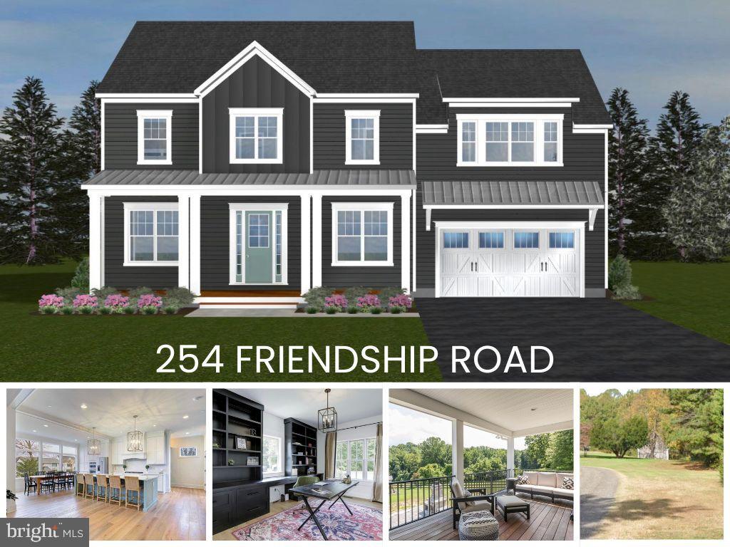 Welcome to your dream home in the making! This to-be-built custom luxury residence by Whitehall Building & Company sits on a scenic 2-acre homesite in the heart of Friendship. Permits are nearly in hand but there’s still time for you to personalize finishes and selections to match your style! 

The thoughtfully designed floor plan features an open-concept kitchen, dining, and family room — perfect for entertaining — along with a dedicated office and a spacious walk-in pantry. Step outside to your covered porch and take in the peaceful views of your private setting.

Upstairs, you'll find four bedrooms including a luxurious primary suite retreat, plus 2 additional full baths. The lower level offers a partially finished recreation space with the option to add a 5th bedroom and full bath, making this home adaptable to your lifestyle and needs.

All of this just 5 minutes from several restaurants, shops, and the bay! 

Don’t miss this rare opportunity to build with one of the area’s premier custom builders in an ideal South County location. Call today to learn more about available options and financing! Visit whitehallbuilding website for info on the process, options, etc.