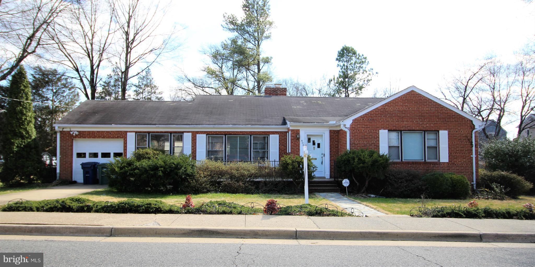 Well maintained rambler in sought after Braddock Heights neighborhood of Alexandria.  Three spacious bedrooms and two full bathrooms with beautiful hardwood flooring throughout. Large attic with flooring for storage. Grand corner lot and a short walk to the local schools and shopping. Close to Pentagon, Fort Belvior, and minutes to DC. Ready for move in this month!