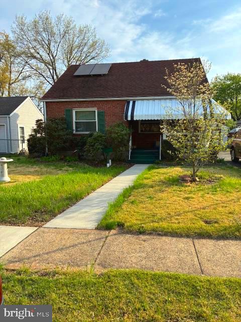 Welcome home to a 3 bedroom, 2 1/2 Bath Cape Cod style home with a shed dormer. The shed dormer allows for two spacious bedrooms with ample closet space. There is also a good sized bathroom in the hallway. The first floor features an 18 handle eat-in kitchen with a
door leading to the front porch. The dining room is off the kitchen and leads out to a large covered deck. There is a full bath with a
newer large shower in the hallway and another bedroom. The living room is on the other side of the kitchen with the door to the front
porch. The half bath is located in the basement as well. The basement has a large family room with a cement room under the front
porch. The washer, dryer and pellet stove are in the basement. The home has newer windows, solar panels on the roof, fenced back
yard with a separate fenced area for a garden or a kennel. The home also features central air( which is serviced every year) and a  newer hot water heater . New sewer line was installed last year.
