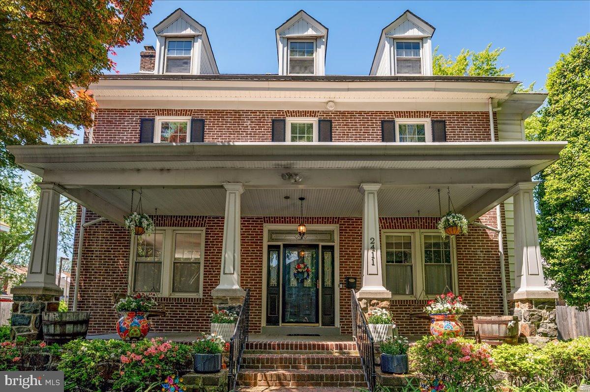 Beautiful classic all brick three story federal style colonial on a corner double lot in the highly desirable Triangle neighborhood!  This is a rare offering as the current owners have lovingly maintained and upgraded this home for the past 20 years and are only moving for a lifestyle change. Over 3000 sf of living space on 3 levels with gorgeous hardwood floors throughout.  Numerous windows flood the entire spacious home with natural light and lovely views of the amazing backyard.  The sellers maximized the use of the double lot and not only created an amazing backyard oasis with a large deck and flat yard big enough for volleyball, a playset or croquet, but they created a paved parking area for up to 6 cars with a remote-entry gated driveway! Beautiful grass, mature landscaping and a hot tub, deck and patio!  So many wonderful features like all baths updated for today's living with high quality tile and fixtures, updated kitchen with granite island and gas range, main floor laundry/mud room, and lots of storage options from the basement to the 3rd floor!  Natural gas furnace and super-efficient high velocity air-conditioning for maximum comfort in all seasons.  Imagine relaxing on the huge front porch with dual swings on either end for enjoying the summer evenings. Move right in with all appliances included as well as the hot tub and a commercial soft serve ice cream machine. Incredible location is just 18 miles from Philadelphia airport, 2 min drive to hop on 95 north or south!  All within walking distance are the lovely locally-owned Scout Cafe (2 blocks away), The Brandywine Park & Zoo & Dog Park (6 blocks away) and Pizzeria Metro, Wilmington Brew Works and Sleeping Bird Coffee are just a 10 min walk over a half mile. Head downtown just a mile away for so many amazing restaurants, The Grand Opera house and the Queen Theatre.  This neighborhood is truly one of Wilmington's gems.  Come see why people never leave!!