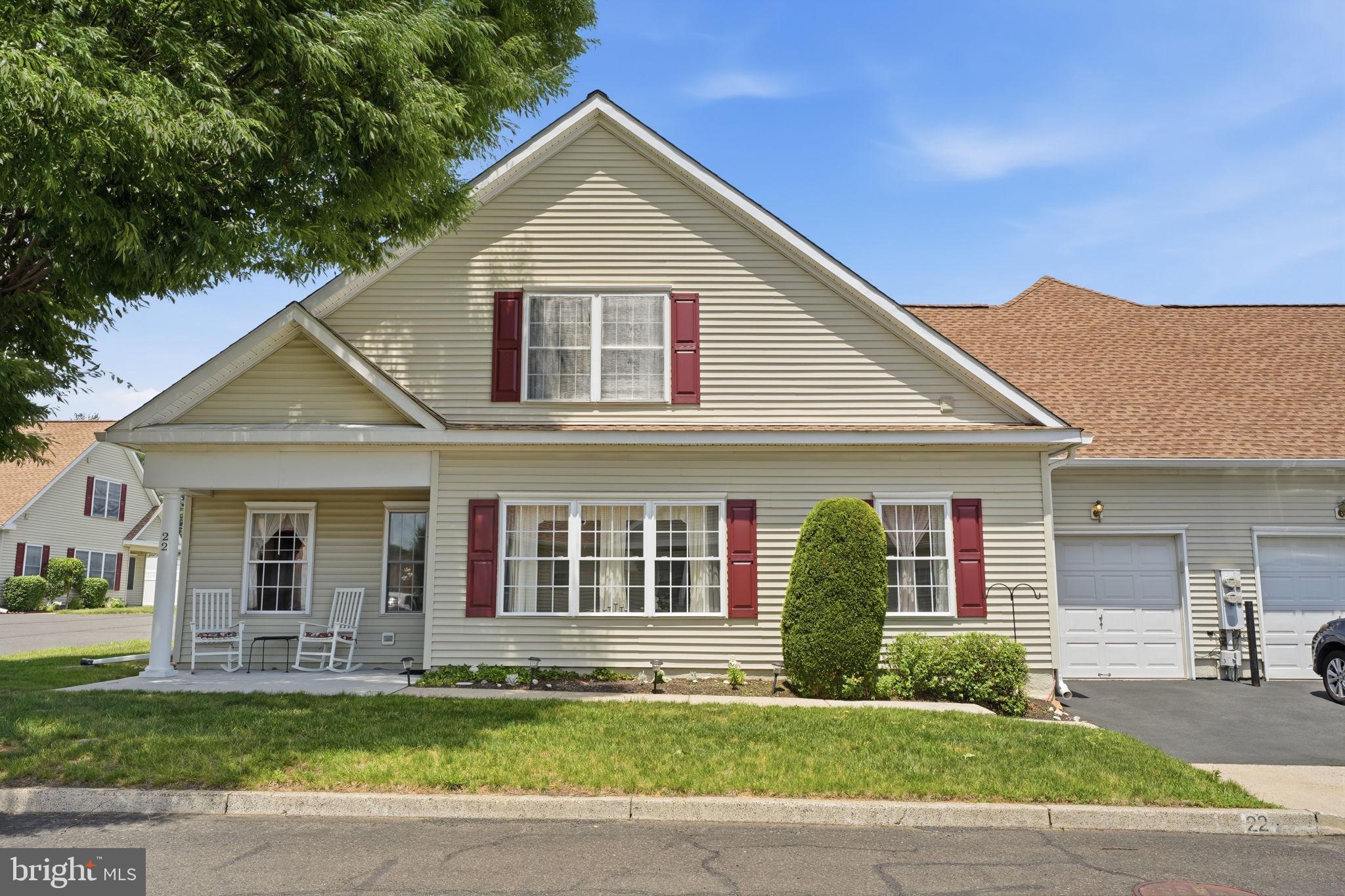 Welcome to 22 Avenrowe Court, located in the desirable 55+ community of Avenrowe in Fairless Hills. This beautifully designed home offers the perfect blend of comfort, convenience, and low-maintenance living.
Step inside to discover a spacious and thoughtfully designed floor plan featuring 3 bedrooms and 2.5 bathrooms. The main level offers easy one-floor living with two bedrooms, including a primary suite, along with a second bedroom that can easily serve as a guest room, home office, or hobby space. The open-concept living and dining areas provide an inviting atmosphere for both everyday living and entertaining.
The second floor expands your living space with a private third bedroom, a full bathroom, and abundant attic storage—ideal for guests, extended family, or creating a dedicated retreat.
Enjoy all the benefits of living in Avenrowe, a sought-after active adult community known for its walking paths, clubhouse, and maintenance-free lifestyle. Conveniently located near shopping, dining, major highways, and everyday amenities, this home offers the perfect opportunity to enjoy the next chapter with ease and comfort.
Don't miss your chance to make this wonderful home your own!