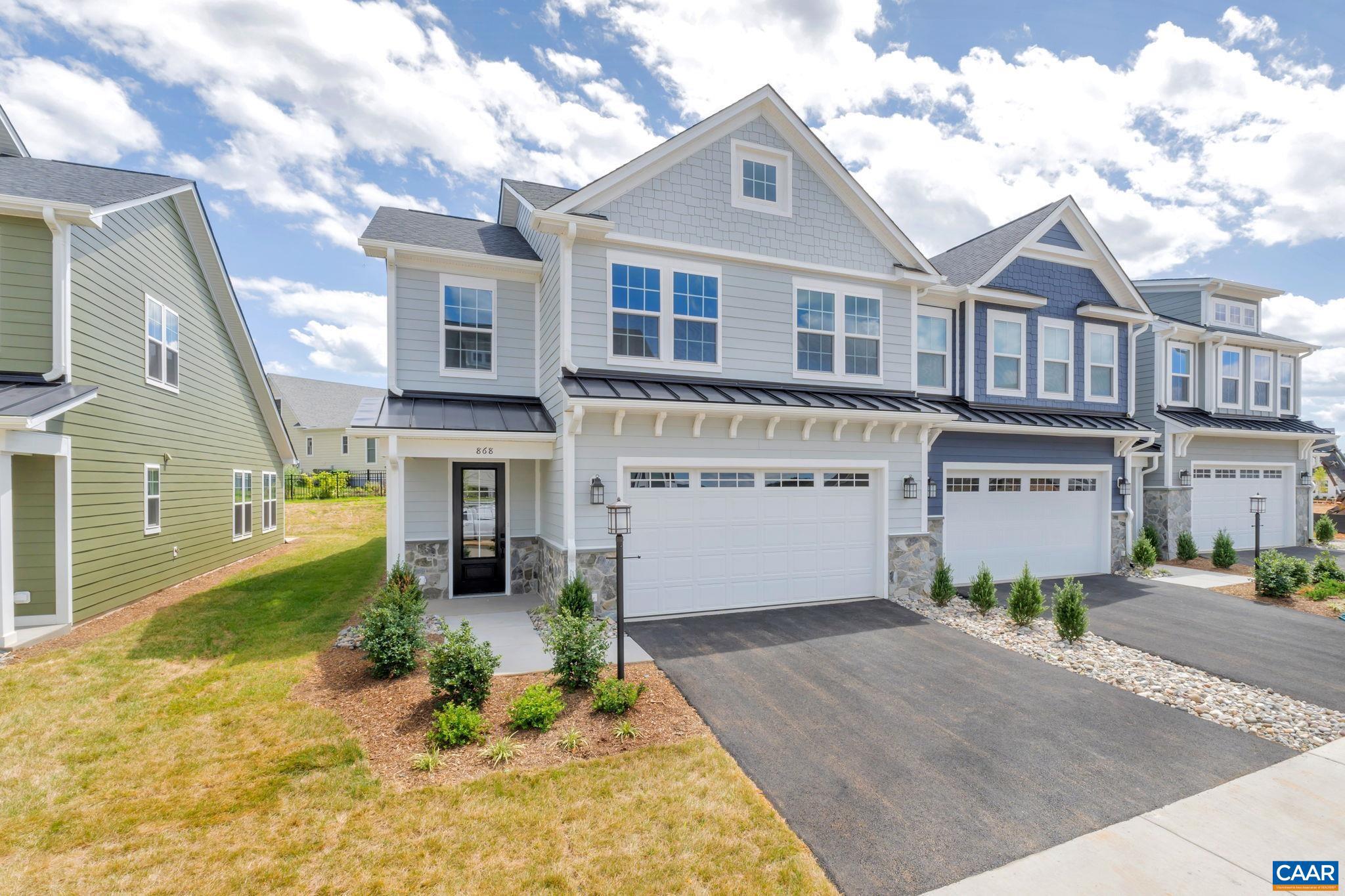 Model home available for sale with leaseback! The Bayberry villa features the PRIMARY BEDROOM ON THE MAIN level, SCREENED PORCH and INDOOR/OUTDOOR FIREPLACE! Offering a luxurious en suite bath and walk-in closet, an open concept kitchen equipped with WALK-IN PANTRY, soft-close cabinetry and granite tops in both kitchen AND baths, GAS FIREPLACE, plus MUD ROOM & LAUNDRY on the main level. Two private secondary bedrooms with a full bath, OPEN LOFT, POCKET OFFICE & STORAGE round out the second level. Real Stone, James Hardie ColorPlus® Siding, AND a 2-CAR GARAGE make this Bayberry special!  Brookhill Town Center coming soon with recreation, restaurants, and miles of sidewalks and walking trails planned.  Photos are of similar model home.,Granite Counter,Maple Cabinets,Painted Cabinets,White Cabinets,Wood Cabinets,Fireplace in Great Room