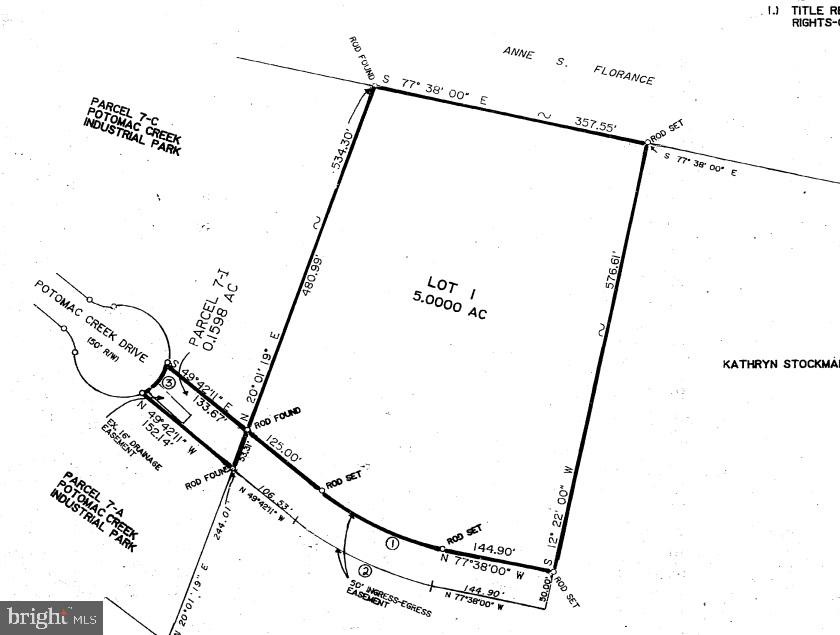 POTOMAC CREEK INDUSTRIAL PARK - Land