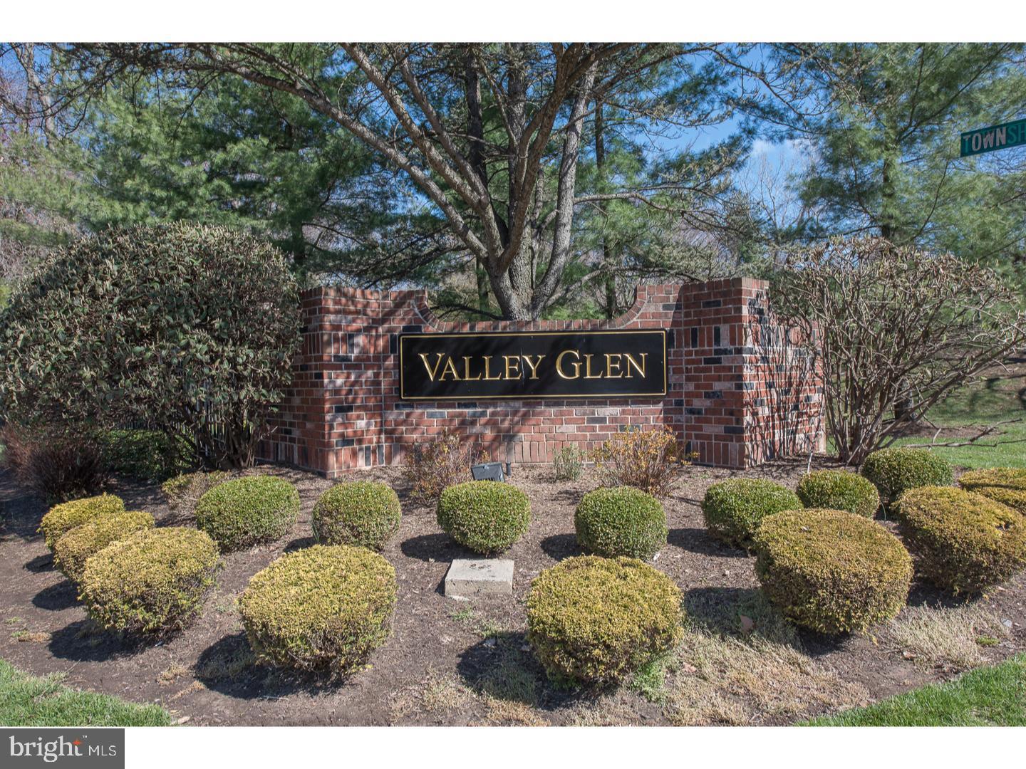Spacious second floor 2 bedroom 2 bath + loft  end unit in sought after Valley Glen Community. This unit was formerly a 3 bedroom unit making the second bedroom very spacious. Galley style eat in Kitchen with plenty of counter space. Spacious  dining room featuring walk in closet with mirrored doors and plenty of storage. Relax in the large living room  with soaring ceilings, lots of natural light and access to the balcony which faces the tree lined area. The wonderful second floor loft area is perfect for office space, additional bedroom or workout area!  Large main bedroom with ensuite full bathroom , walk in shower and plenty of closet space. Additional second bedroom and hall bathroom with tub. Separate laundry room with full sized washer and dryer with room for storage. Enjoy the convenience of Valley Glen. The community is meticulously kept with world class maintenance. Summertime fun at the community pool included in your condo dues as well as common area & grounds maintenance, snow and trash removal, water and sewer. Valley Glen is conveniently located to 476 and Turnpike. A quick commute on the train to Center City. Convenient to area Universities and Hospitals as well. This property is more than just a condo; it's a lifestyle upgrade. Schedule a viewing today and make Valley Glen your new home!