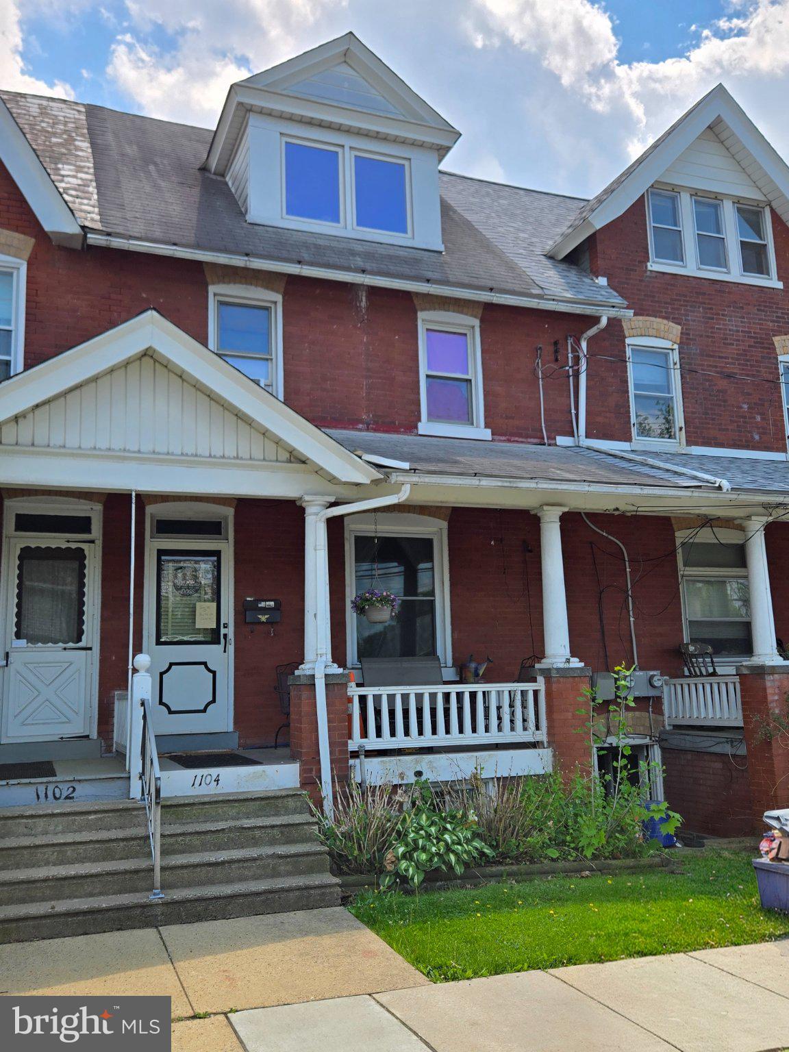 This charming Colonial townhouse, built in 1907, offers a blend of classic architecture and modern potential. With 1,884 square feet of living space, this home features four spacious bedrooms and one and a half bathrooms, making it ideal for those seeking room to grow or accommodate guests. The interior boasts a functional layout, highlighted by a full bathroom with a tub shower and ceiling fans throughout for added comfort. The unfinished full basement presents an excellent opportunity for customization, whether you envision a home gym, or additional storage space. Enjoy the inviting front porch, perfect for relaxing or entertaining. The property includes a detached garage, providing convenient parking and additional storage options. Situated on a 0.06-acre lot, this home offers a manageable outdoor space with potential for landscaping or gardening. Ideal for a Buyer with some skills to update the interior and expose this spacious home's full potential. 3 finished floors, Huge Living Room, Separate Dining room, 4 private Bedrooms, Central Air, Oil Hot Ar Heat, Natural Gas hot wtr, & cooking to help keep utility costs down. Located in a vibrant community, this residence is close to local amenities and transportation options, enhancing your daily convenience. With its historic charm and modern possibilities, this townhouse is a fantastic opportunity for buyers looking to invest in a property with character and potential. Don't miss your chance to make this home your own!
