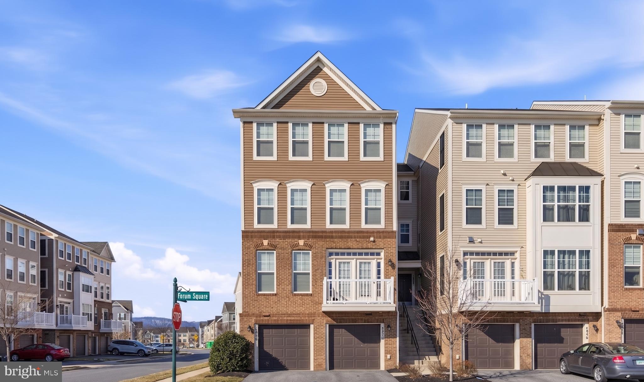 Welcome to 5902 Forum Sq, an elegant and meticulously maintained 3-bedroom, 3-bath townhouse nestled in the heart of Frederick. This beautifully updated home seamlessly blends comfort, style, and functionality, with a thoughtfully designed layout that caters to modern living.

The gourmet kitchen boasts sleek granite countertops, stainless steel appliances, and custom utility cabinetry, creating a seamless transition into the main living space. California-style cabinetry and designer media consoles enhance both aesthetics and practicality, making it an inviting space for entertaining or everyday living.

Throughout the home, the flooring has been recently updated, approximately two years ago, including new carpet on the stairs. The finished basement offers versatile additional living space, complete with updated flooring and fresh paint (2024). A built-in mudroom adds convenience and organization.

The spacious primary suite features a walk-in closet with a custom system, a private soaking tub, and elegant finishing touches. Custom TV racks and media furnishings are present in both the living room and primary bedroom, along with select window treatments.

Recent system upgrades include a new water heater (2024), a well-maintained HVAC system (2016), one AC unit, and a roof approximately ten years old. The garage has been enhanced with newly installed 2025 epoxy-style granito flooring. All toilets, ceiling fans, washer, and dryer are newer and convey.

Enjoy outdoor relaxation on the private balcony and take advantage of community amenities, including basketball and tennis courts. An ADT security system is available without membership.

Move-in ready and rich in upgrades, this exceptional residence offers elevated living in a vibrant and convenient community. Schedule your private showing today.