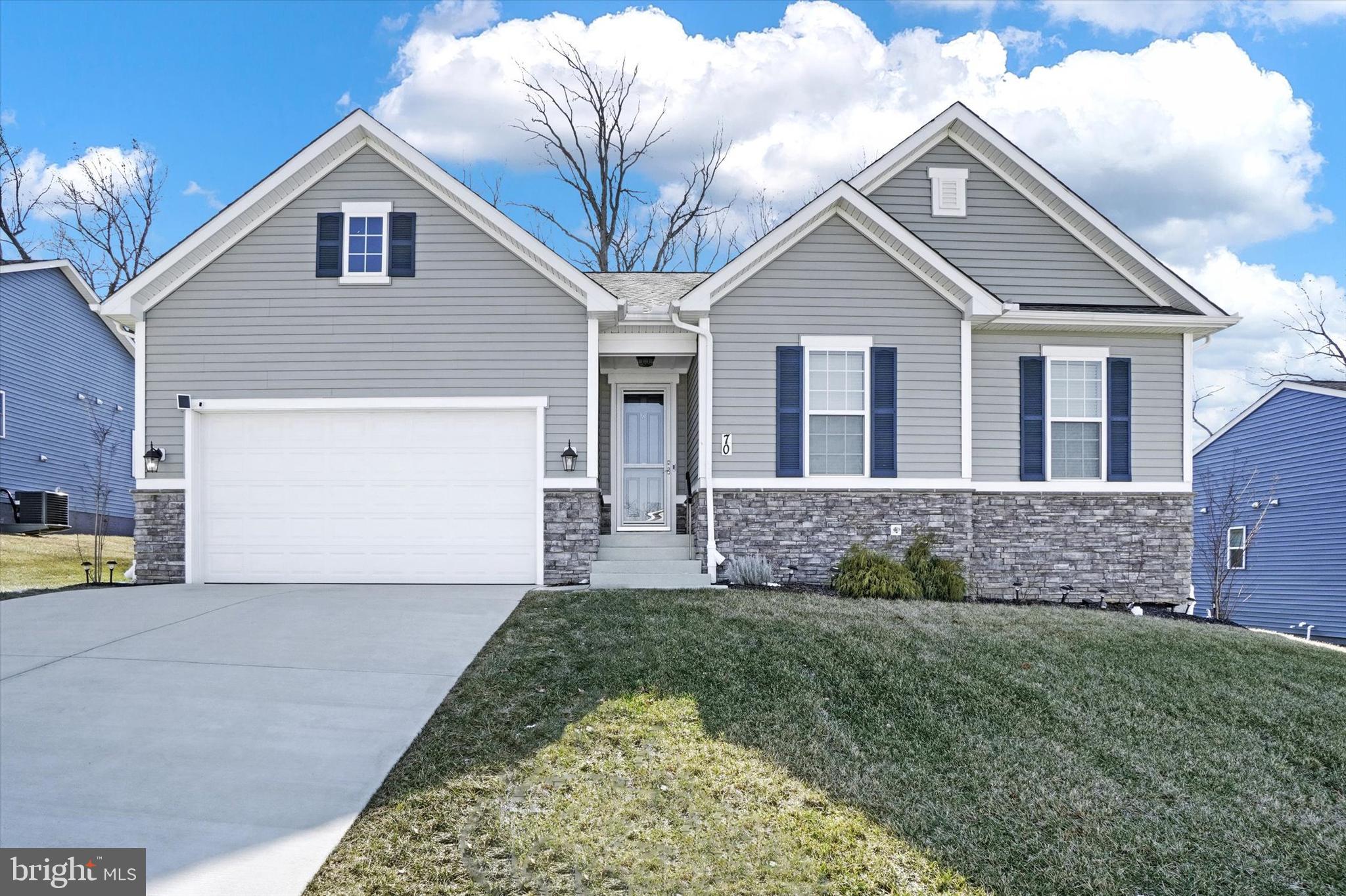 Come see this pristine 4 bedroom 3 Bath rancher in Stewartstown, PA. Nestled in the beautiful development of Mayberry.  Convenient to I-83 and shopping.  So many upgrades including new paint. Large finished basement. Finished garage. Epoxy garage floor. Kitchen Pantry Shelf Genie. Patio epoxy. Generac Automatic Generator. Closet Organizer. Deluxe ceiling fans. Myers Cabinets. Upgraded Kitchen.  Upgraded bathrooms.  Main bedroom boasts a large deluxe shower. Basement security door. New Wecker's Flooring- water and pet proof. Appleby systems storm door. Upgraded blinds. Insulated garage. Leaf gutter system. Sump pump with battery backup. Many more ( See upgrades list) Beautiful rear patio area. Over 3800 square feet of finished space. Large unfinished 22 x 18 storage / mechanical room.