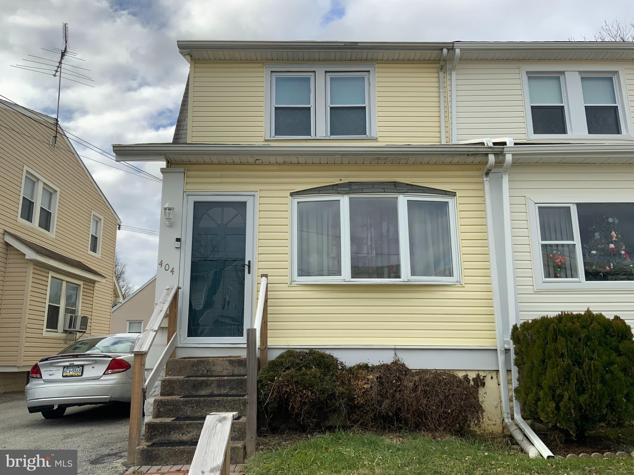 NEW PRICE !!  Welcome to 404 Custer Avenue in the heart of desirable Interboro School District!  This 3 bed 1 bath large twin home is waiting for new owners in the new year!  A large enclosed front porch leads you to a spacious family room and oversized dining room.  Love to entertain? The kitchen is the perfect size for large parties, and its generous space gives you the ultimate for both cooking and eating, featuring a stone wall that complements its character.  The manageable rear yard is perfect, offering peace of mind in upkeep without sacrificing too much time in yard work maintenance. The detached garage with a loft, gives you more space with added storage.  Upper level consists of 3 large bedrooms and a generous bathroom.    With a little TLC, this home can really pop! Great neighborhood with easy access to all major roads leading to Philadelphia International Airport, I-95, Center City, New Jersey & Delaware makes any commute a breeze.  Walkability factor to shops and restaurants is an added bonus as well.    Stop paying rent and take advantage of buying your own home to love for years to come. The price is the icing on the cake and a great value in today’s market. Come see this amazing home today--you will love living here!