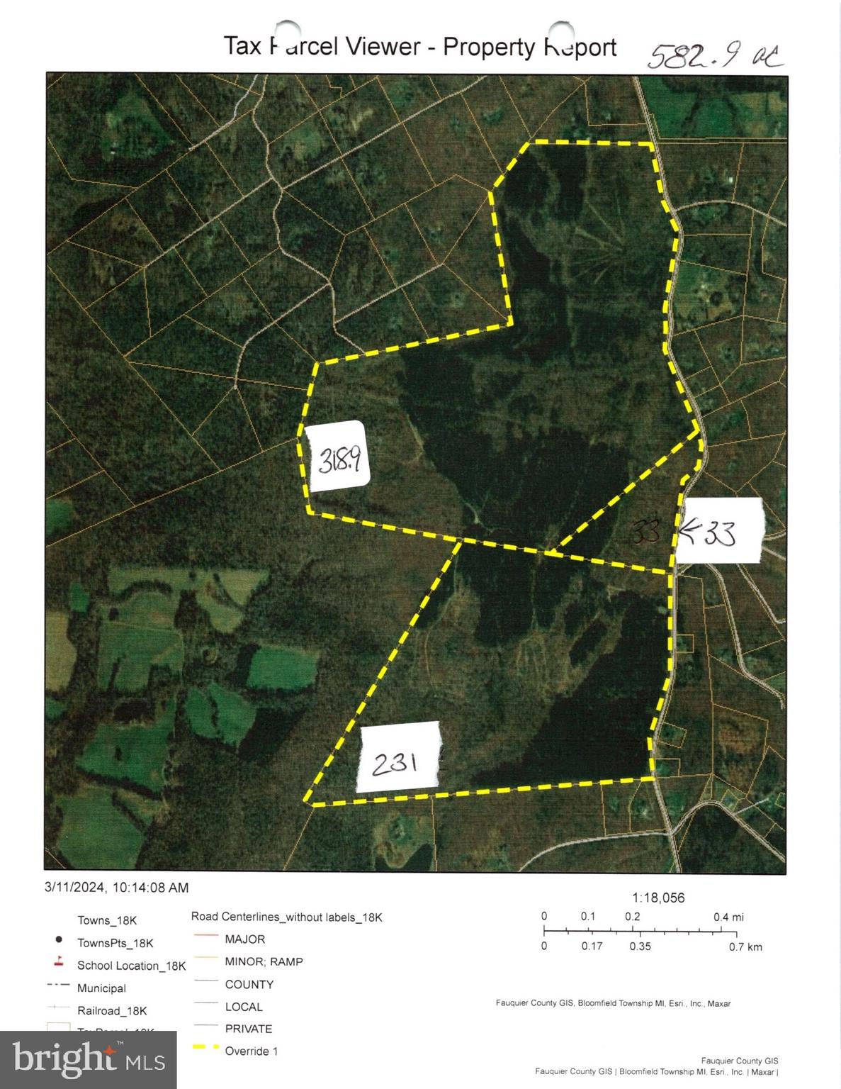 SELDOM AVAILABLE 582.9 ACRES OF TIMBER LAND WITH NONE IN FEMA FLOOD ZONE.  ON A TOTAL OF THREE PARCELS . 318.9 ACRES WITH SUBDIVISION POTENTIAL OF DENSITY OF 13 LOTS,  ELIGIBLE FOR LARGE LOT SUBDIVISION, 231 ACRE PARCEL WITH SUBDIVISION POTENTIAL OF DENSITY OF11 LOTS, ELIGIBLE FOR LARGE LOT SUBDIVISION,  33 ACRE PARCEL WITH SUBDIVISION POTENTIAL OF DENSITY OF 3 LOTS. AN ADMINISTRATIVE SUBDIVISION IS AVAILABLE TO CREATE ONE NEW LOT. COUNTY SUBDIVISION POTENTIAL LETTERS ARE AVAILABLE IN THE DOCUMENTS.