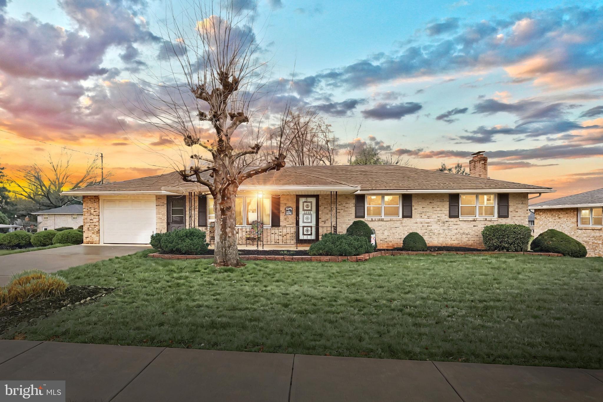 Remarkable Brick Rancher with Full In-law Quarters!!!   This well maintained home features: a Concrete Driveway, Covered Front Porch, Foyer with coat closet, Living Room with bay window, Din Area / Dinning Room with Bay window, Custom Eat in Kitchen with Cherry cabinets, Ceramic Tile flooring, Recessed lights, Granite counter tops, Gas Stove, and all kitchen appliances.  Down the hall you will be greeted by the hall bathroom, and three spacious bedrooms, all with hard wood floors, and ceiling fans.   Descending to the basement you will be greeted by a large family room with a wood burning fireplace, plenty of windows, and access to back covered patio and yard. On this level there is also a full bath, bedroom with closet, and a large country kitchen.  Other rooms include a 13 X 19 Laundry room with 10 feet of working counter space, and room for storage.   When this home was built, they excavated under garage giving you an additional 448 sqft of basement.  This area is currently used for storage, but could be finished into additional living space.  There is also a door to the back yard from this space.  The exterior of this home features:  a Large level back yard, Covered patio, covered porch, Architectural shingled roof, quite street, and a great location to schools, shopping, Rt-30, etc.   The basement lends it's self to in-law quarters, or just a great place to entertain.   This is a hard to find property, and must see to appreciate!!!